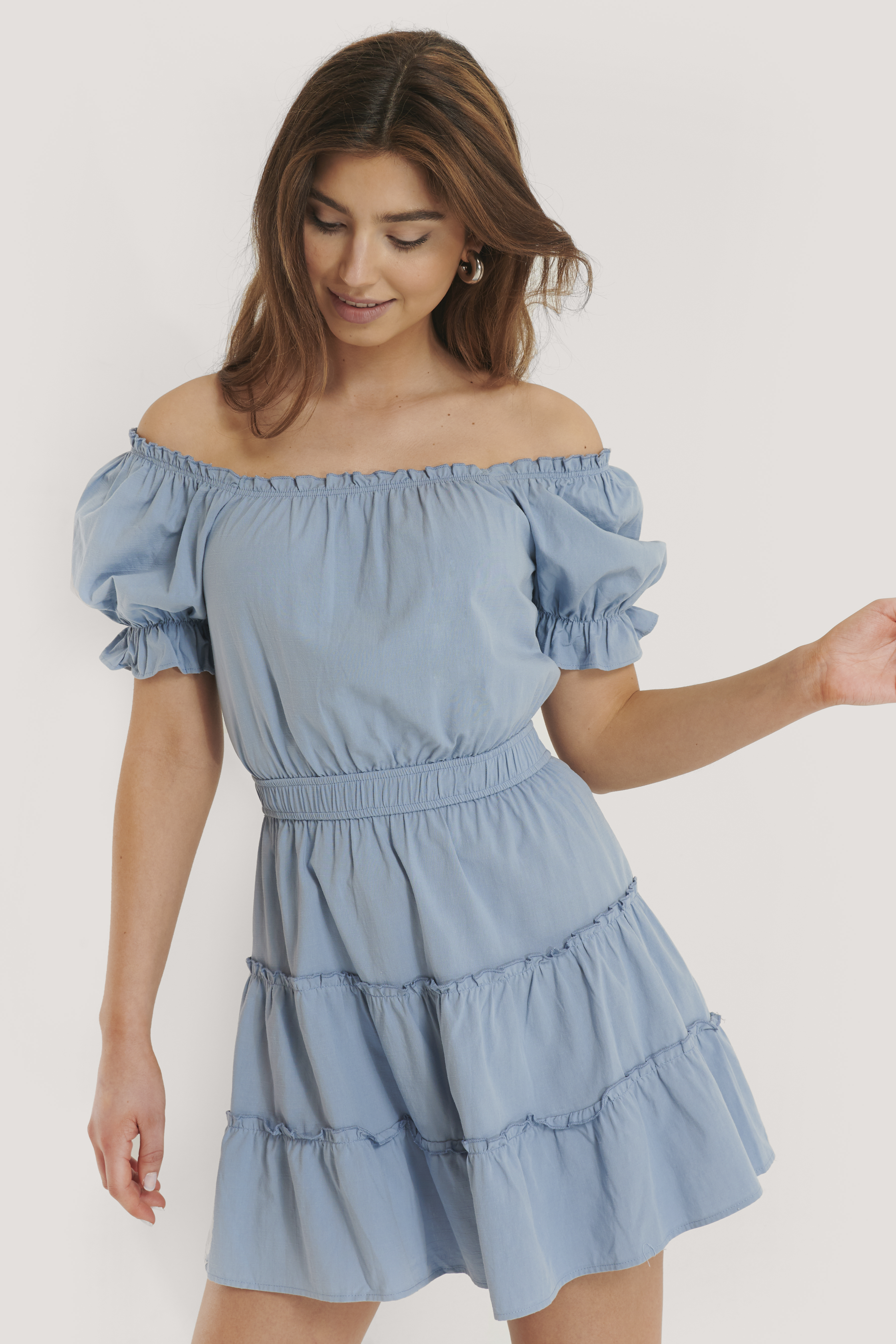 Boho Off Shoulder Dress for Women Knitted Cotton Lady Evening Party Mini Dress Boho Off Shoulder Dress for Women Knitted Cotton Lady Evening Party Mini Dress