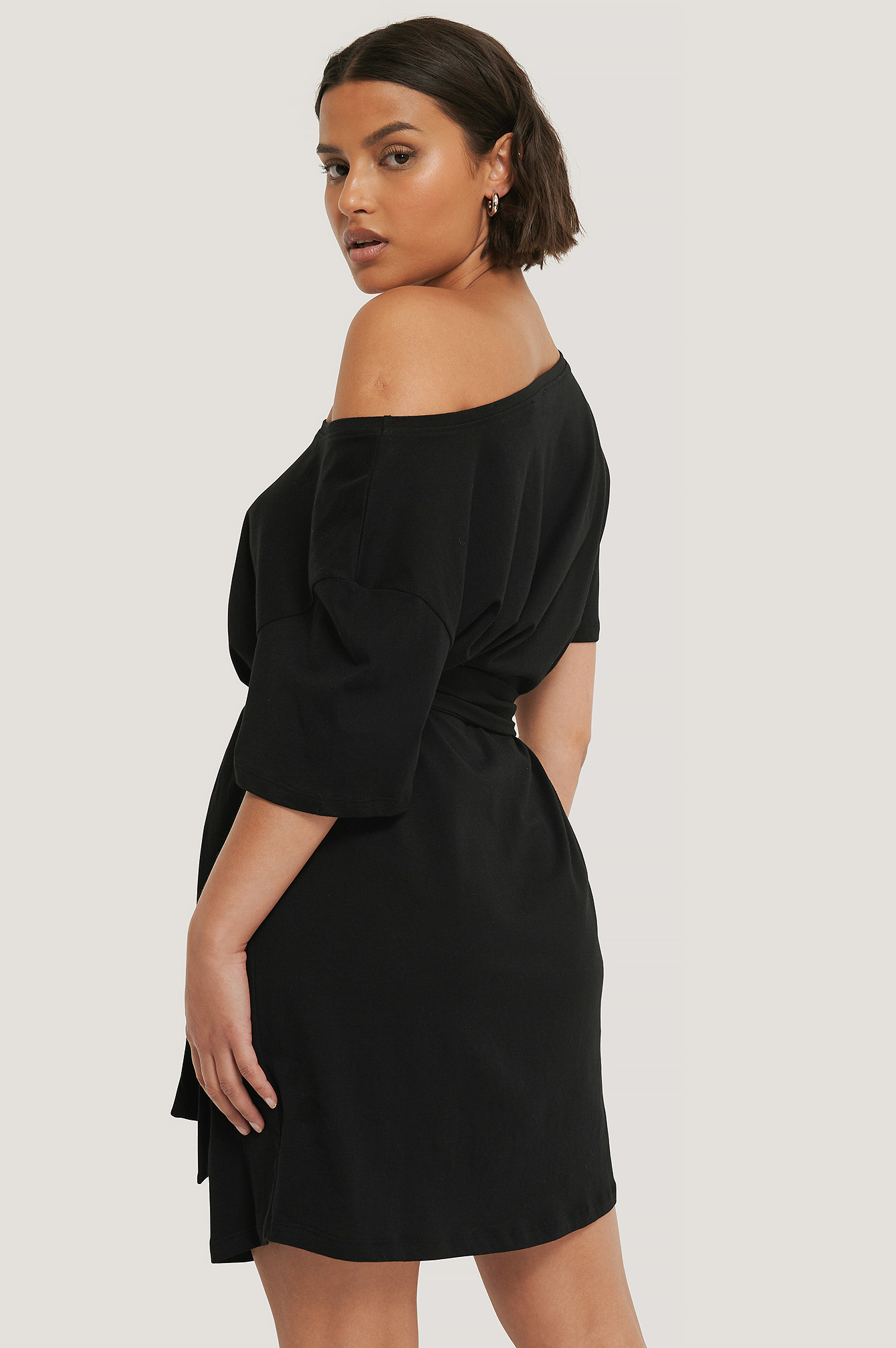 black belted shirt dress