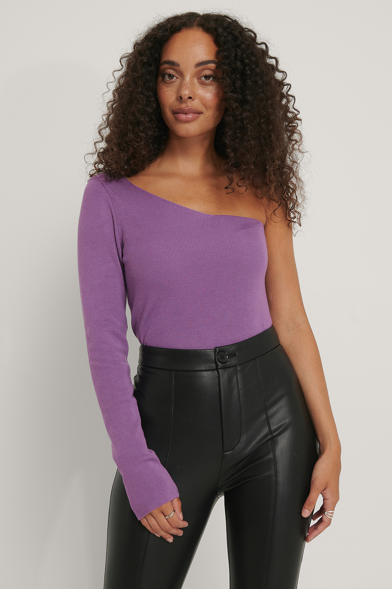 one sleeve knit top