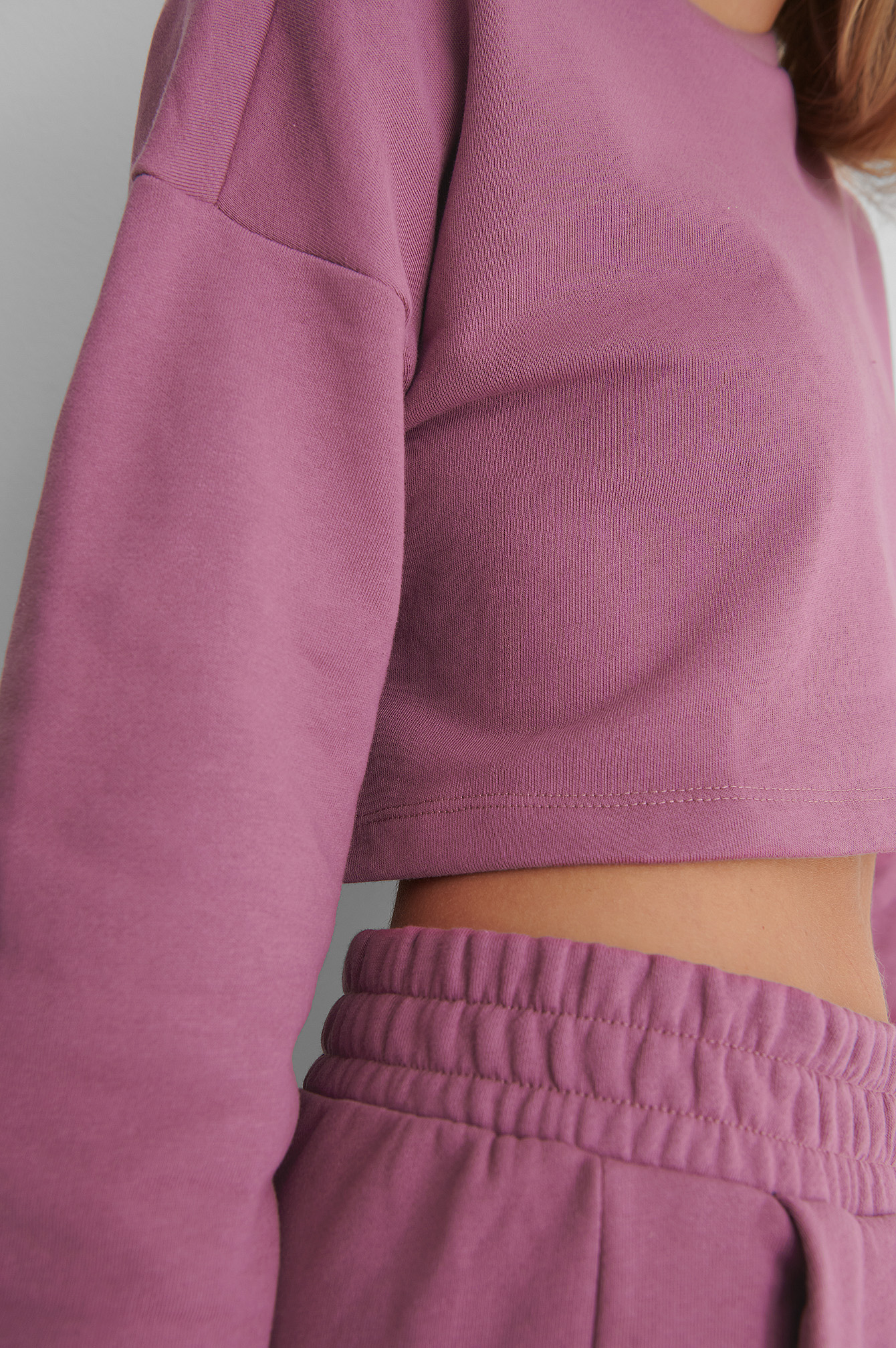 Organic Cropped Sweatshirt Purple Na Kdlounge Com Organic Cropped Sweatshirt Purple Na Kdlounge Com