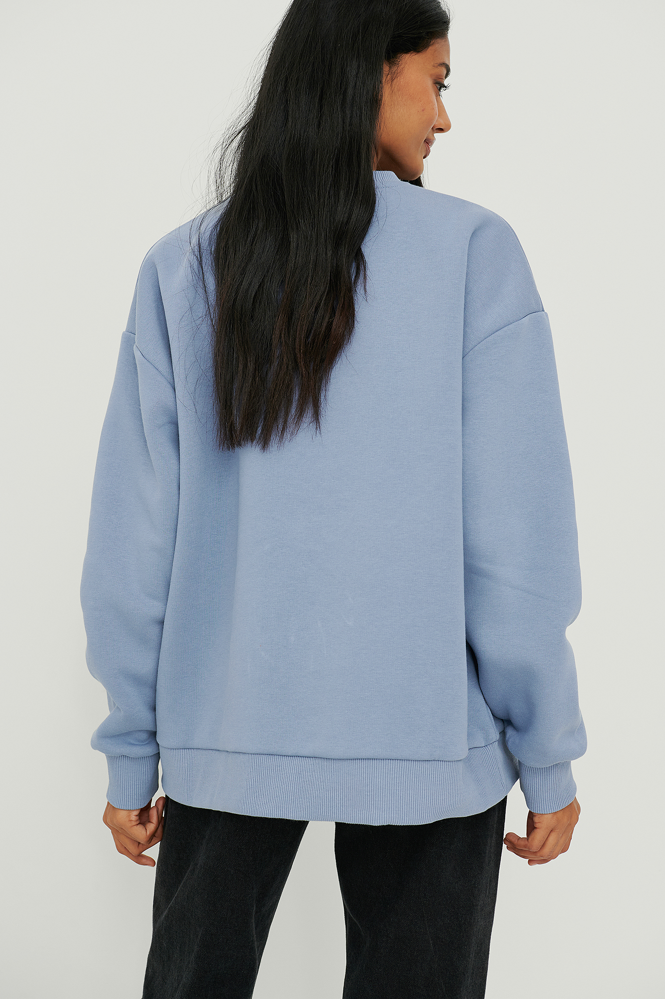 oversized dark blue sweater