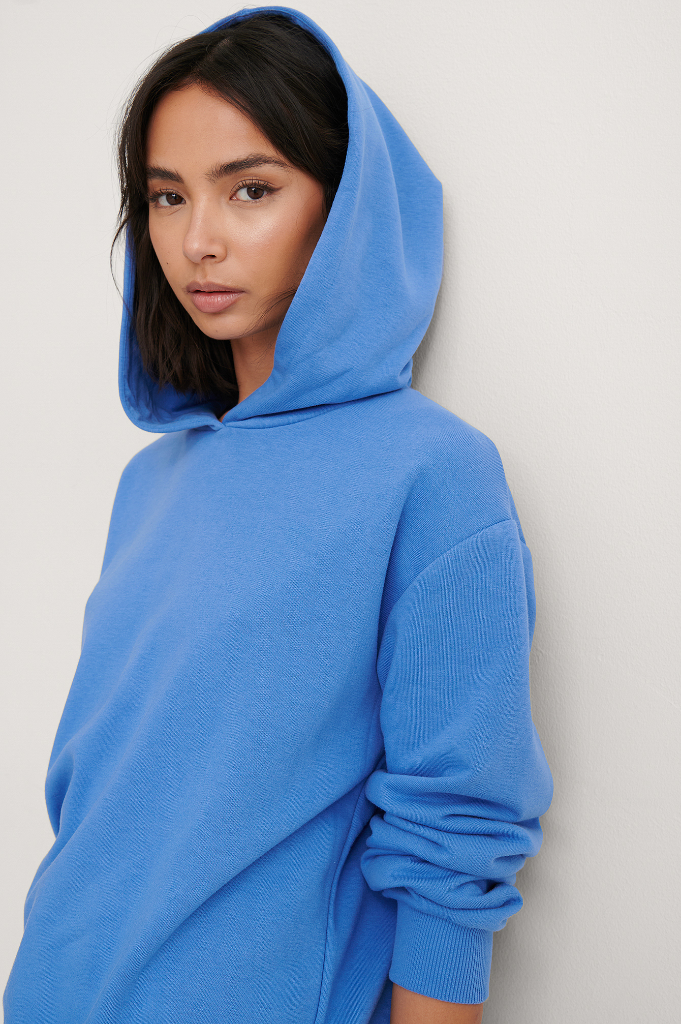 Blue Oversized Relaxed Hoodie