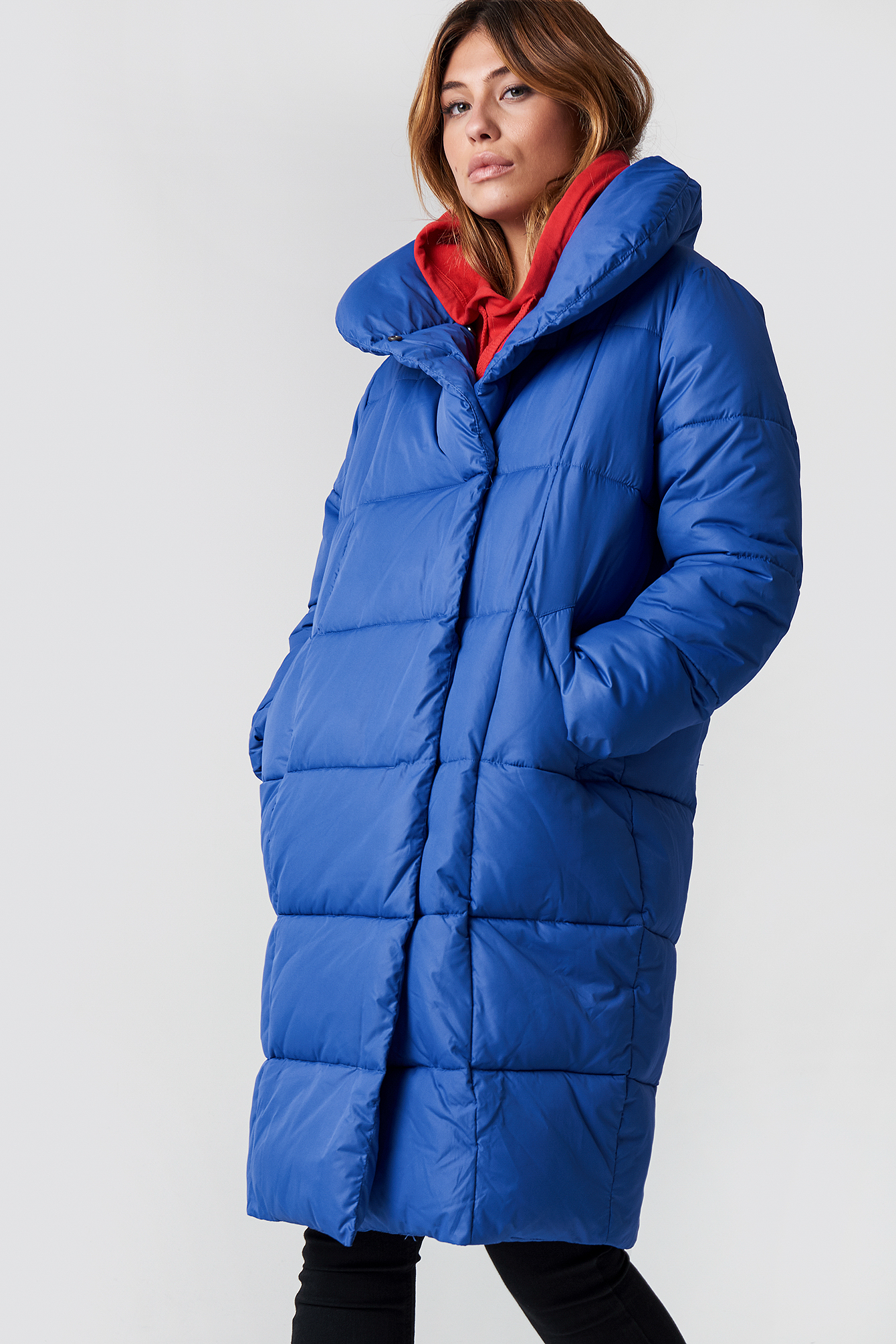 shawl collar padded jacket