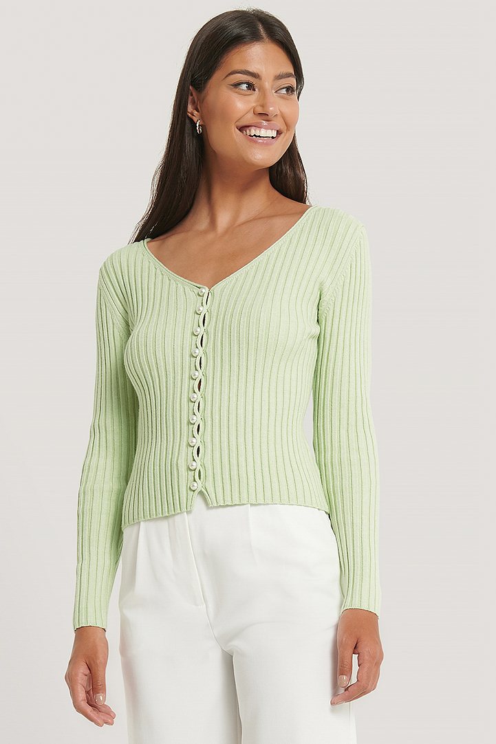 pearl detail knitted cardigan nakd