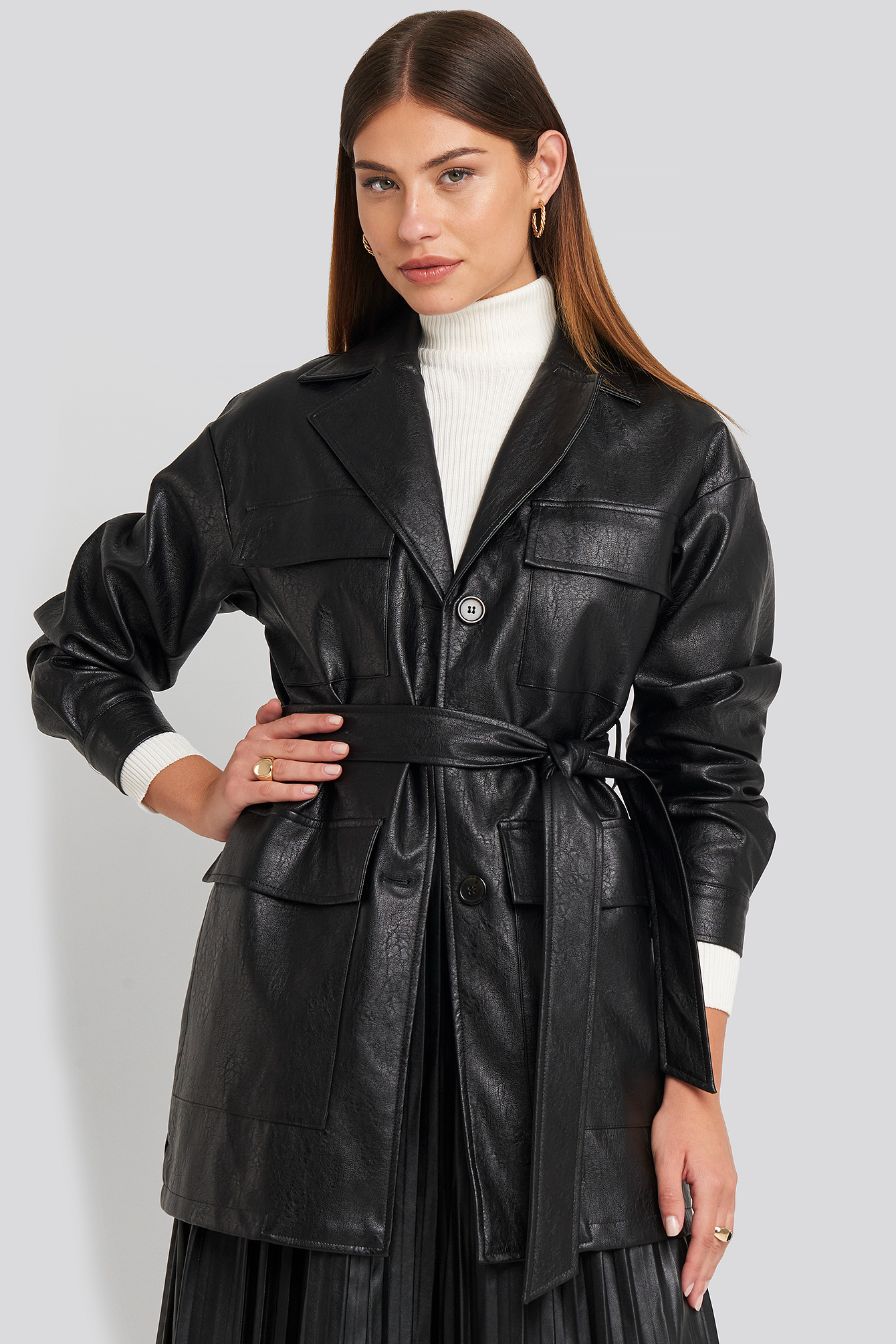 power shoulder jacket