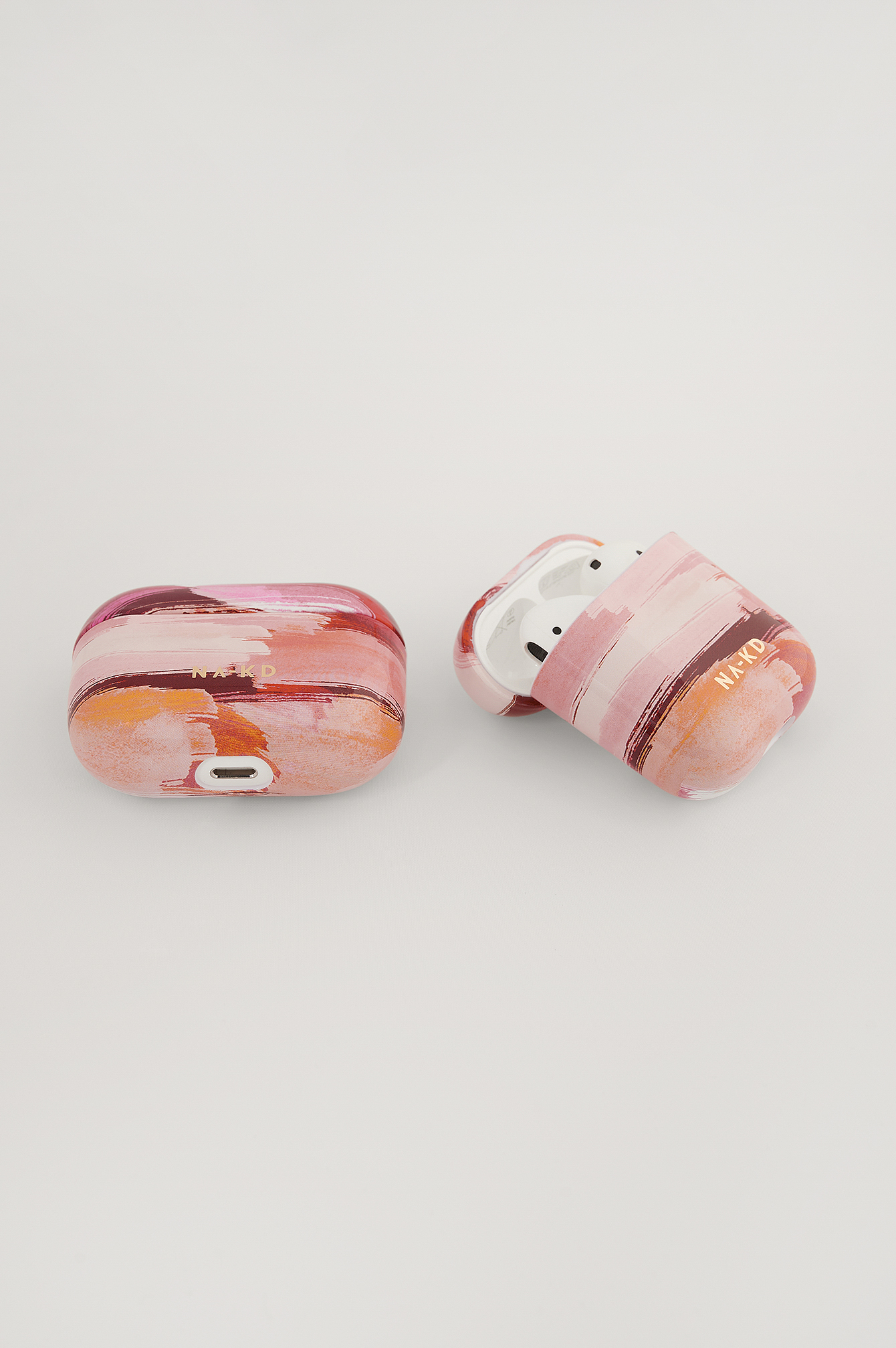 Abstract Pink Printed AirPod Case