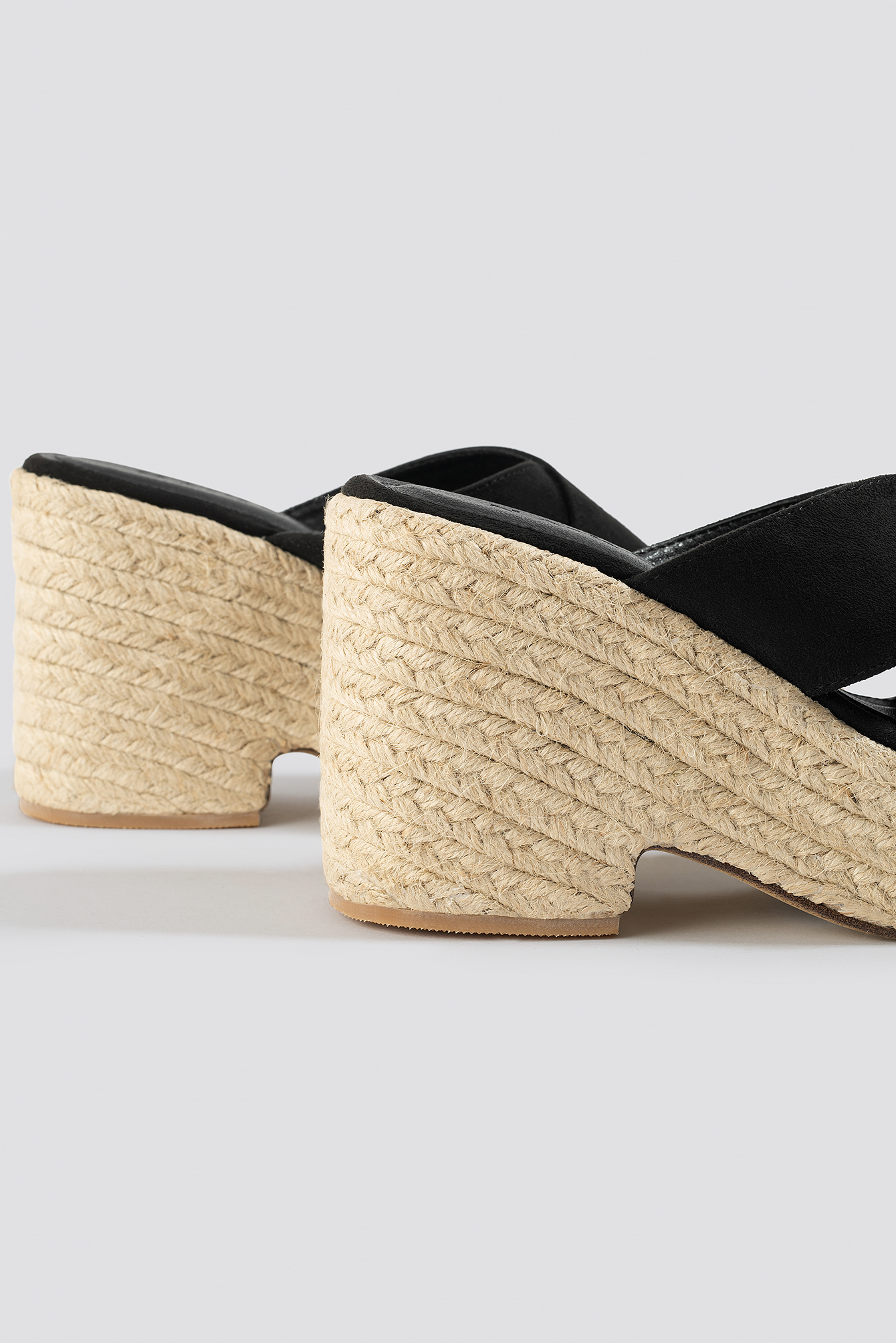 raffia block heel sandal