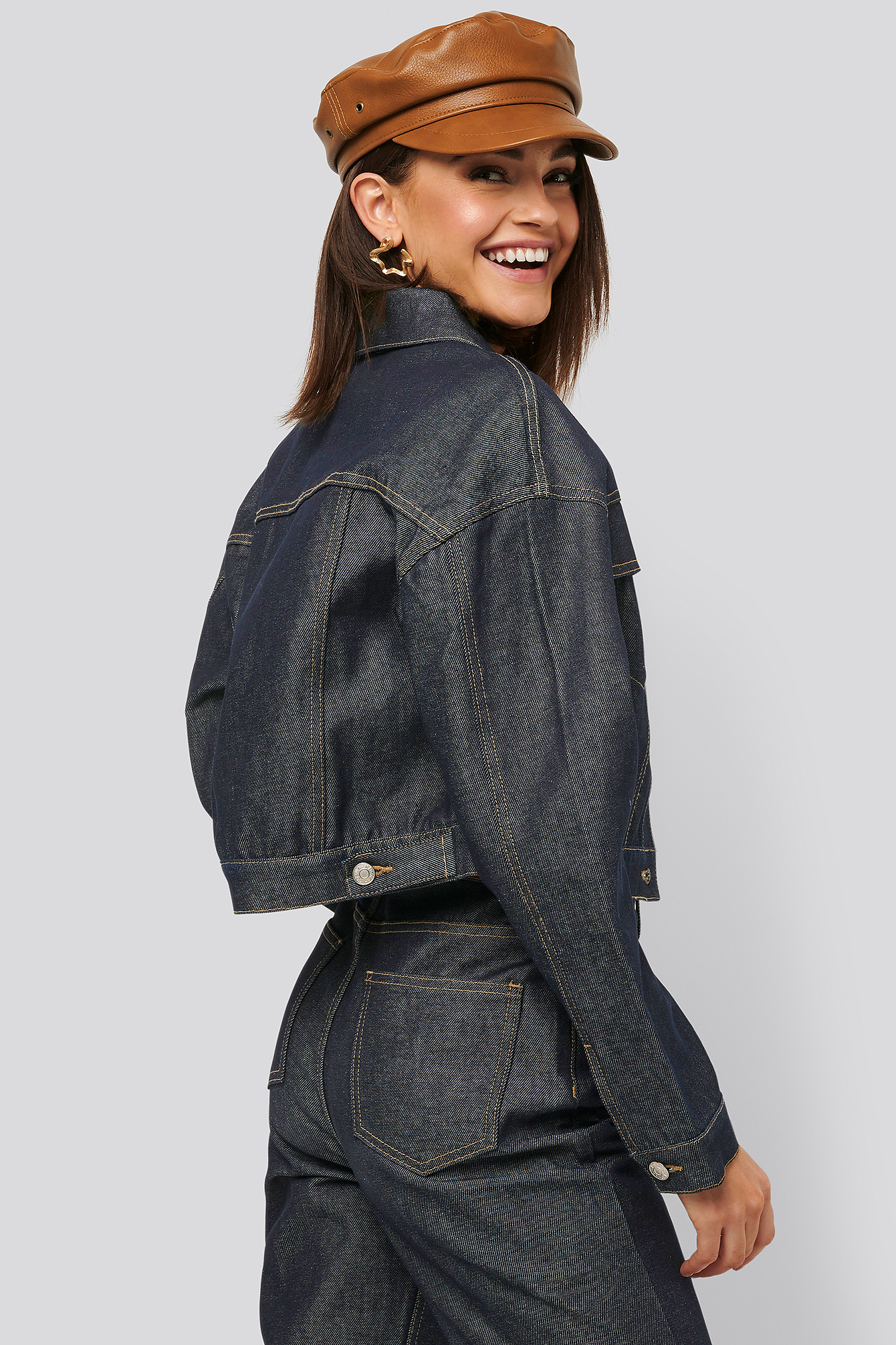 raw blue denim jacket