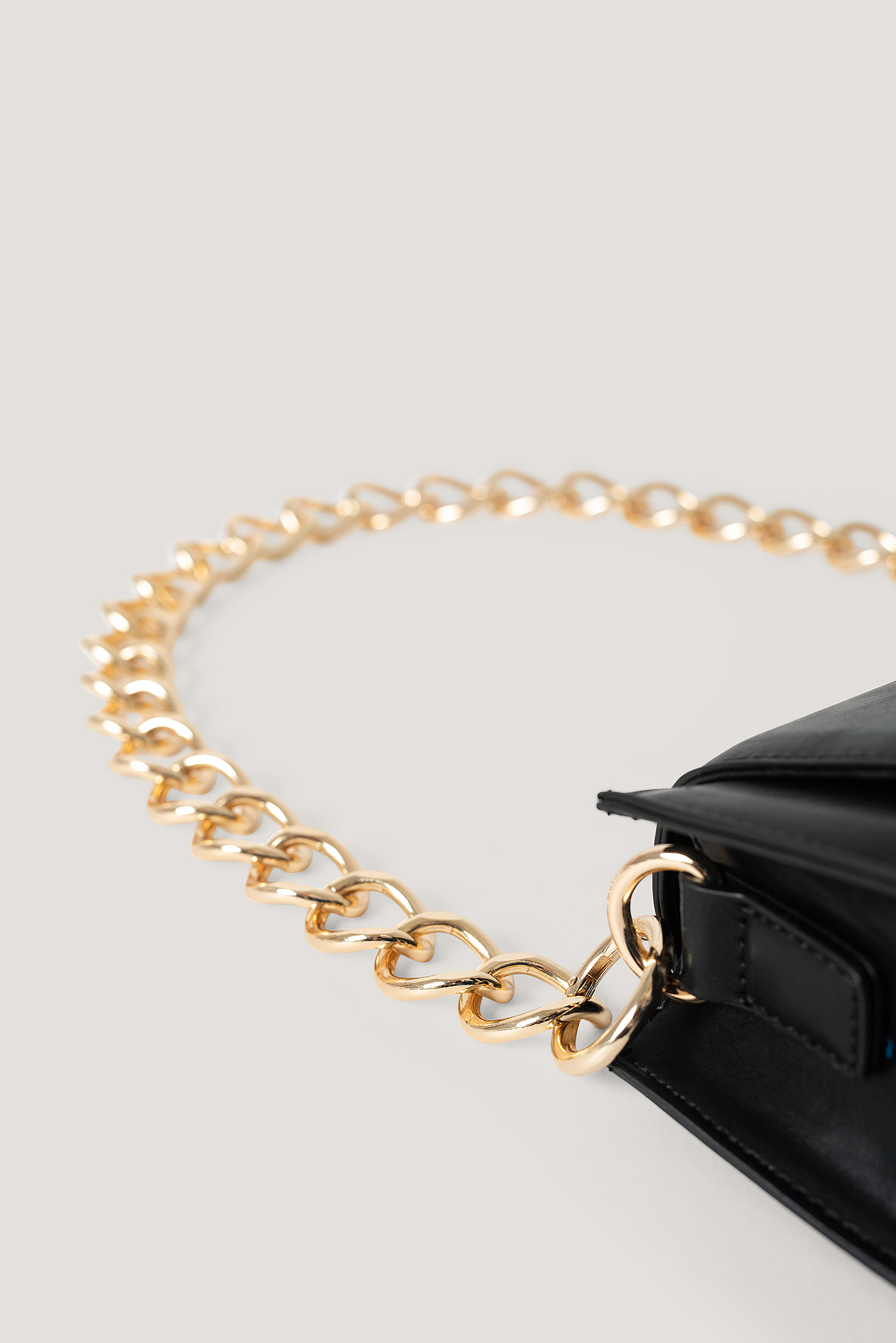 Removable Chunky Bag Chain Złoty