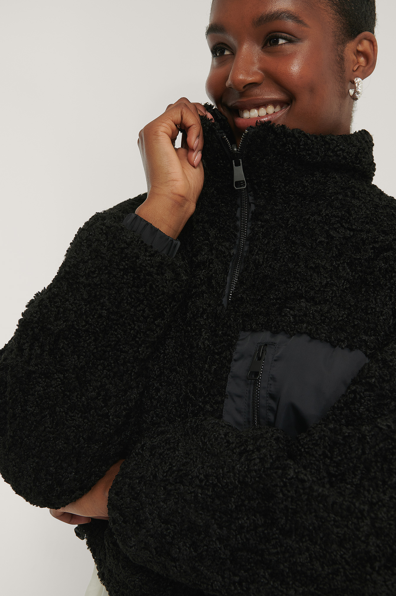 teddy jacket reversible