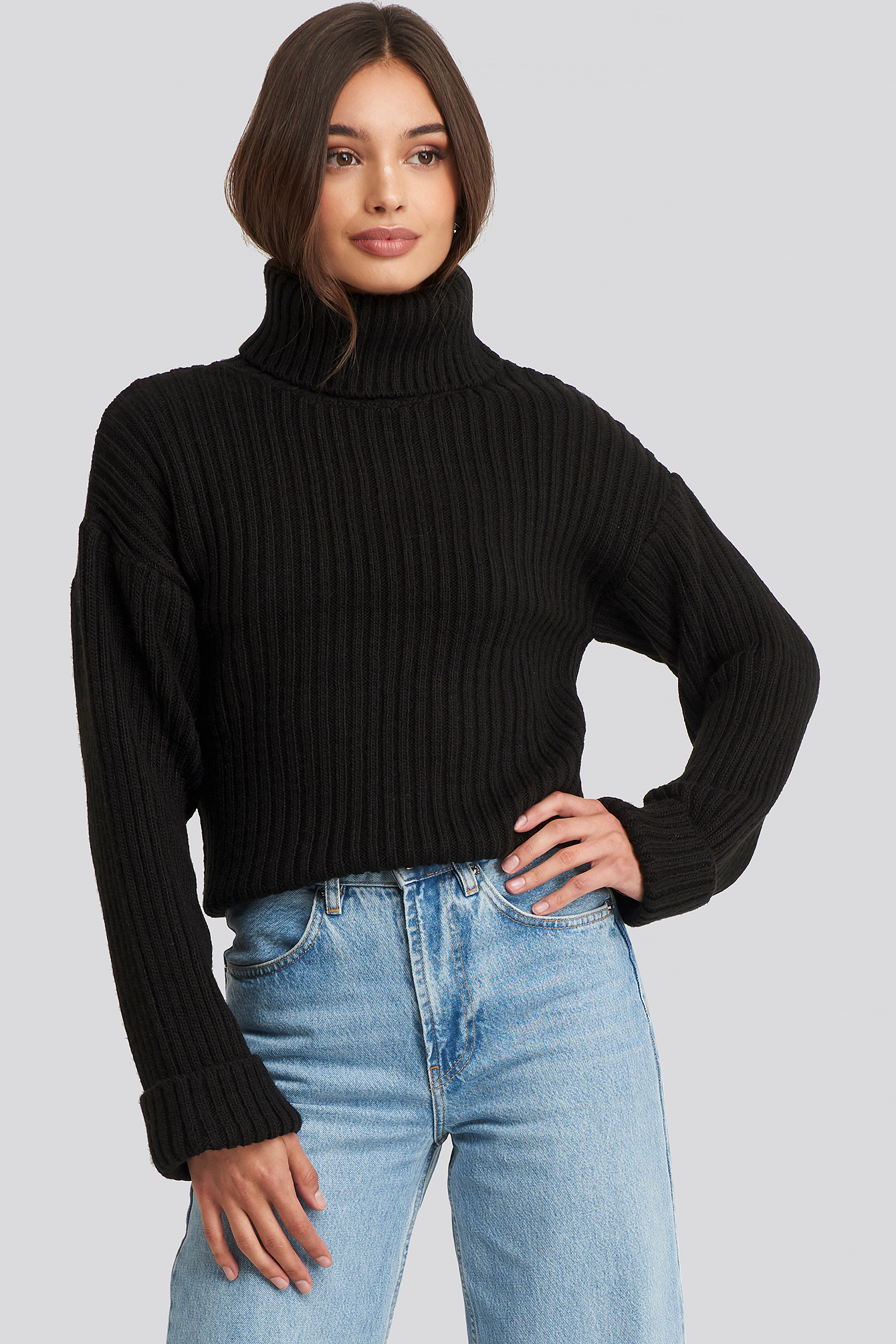 svart turtleneck