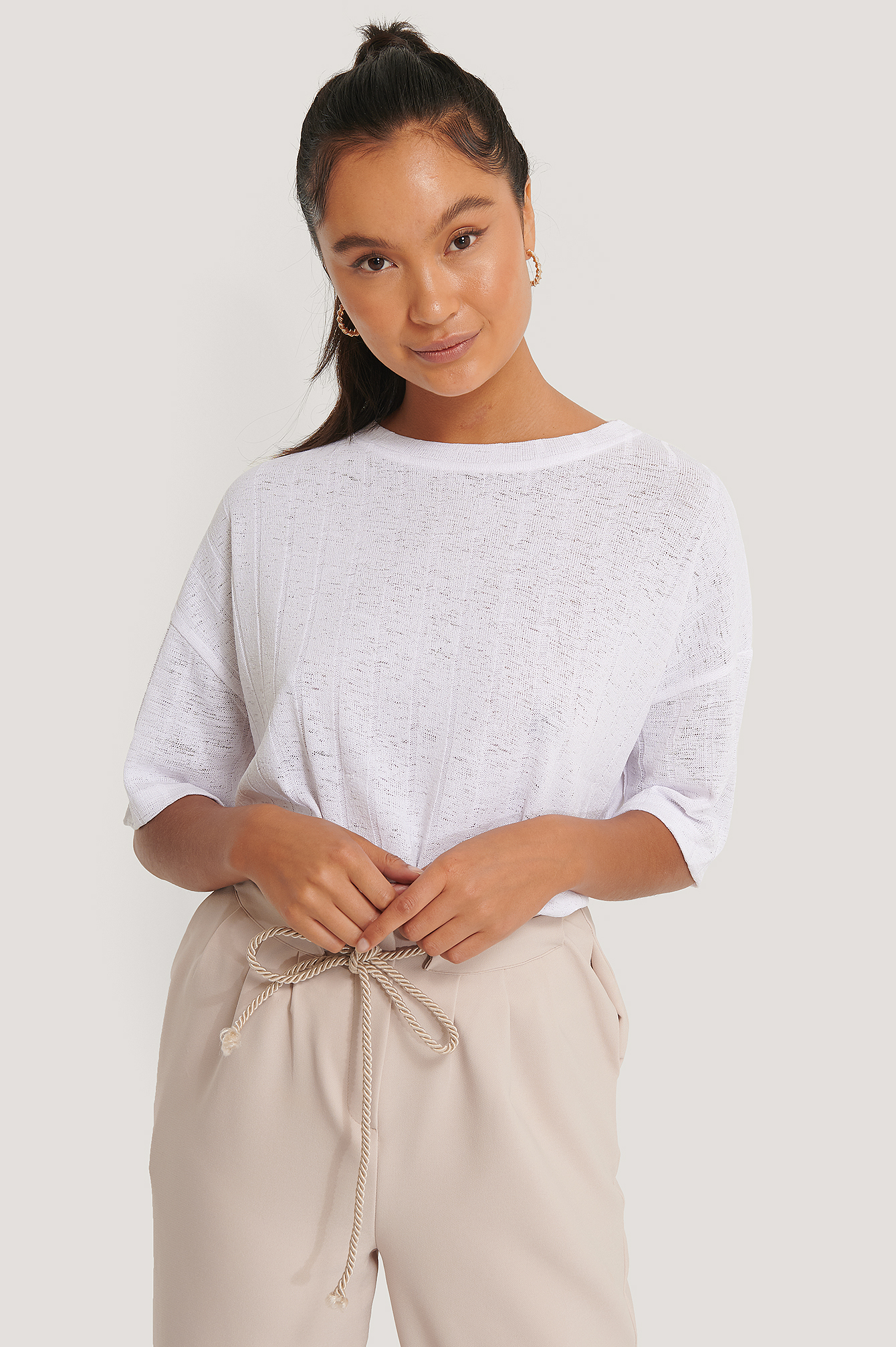 ribbed top ajio