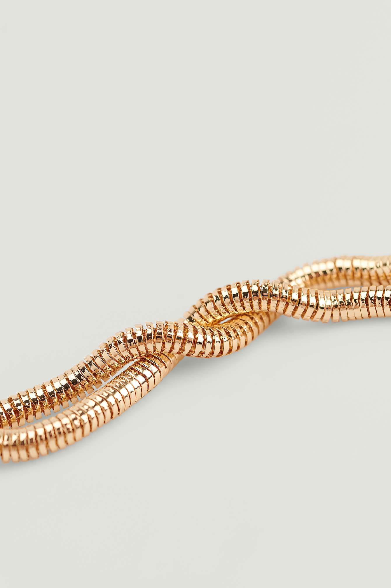 Gold Rounded Chain Recycled Necklace