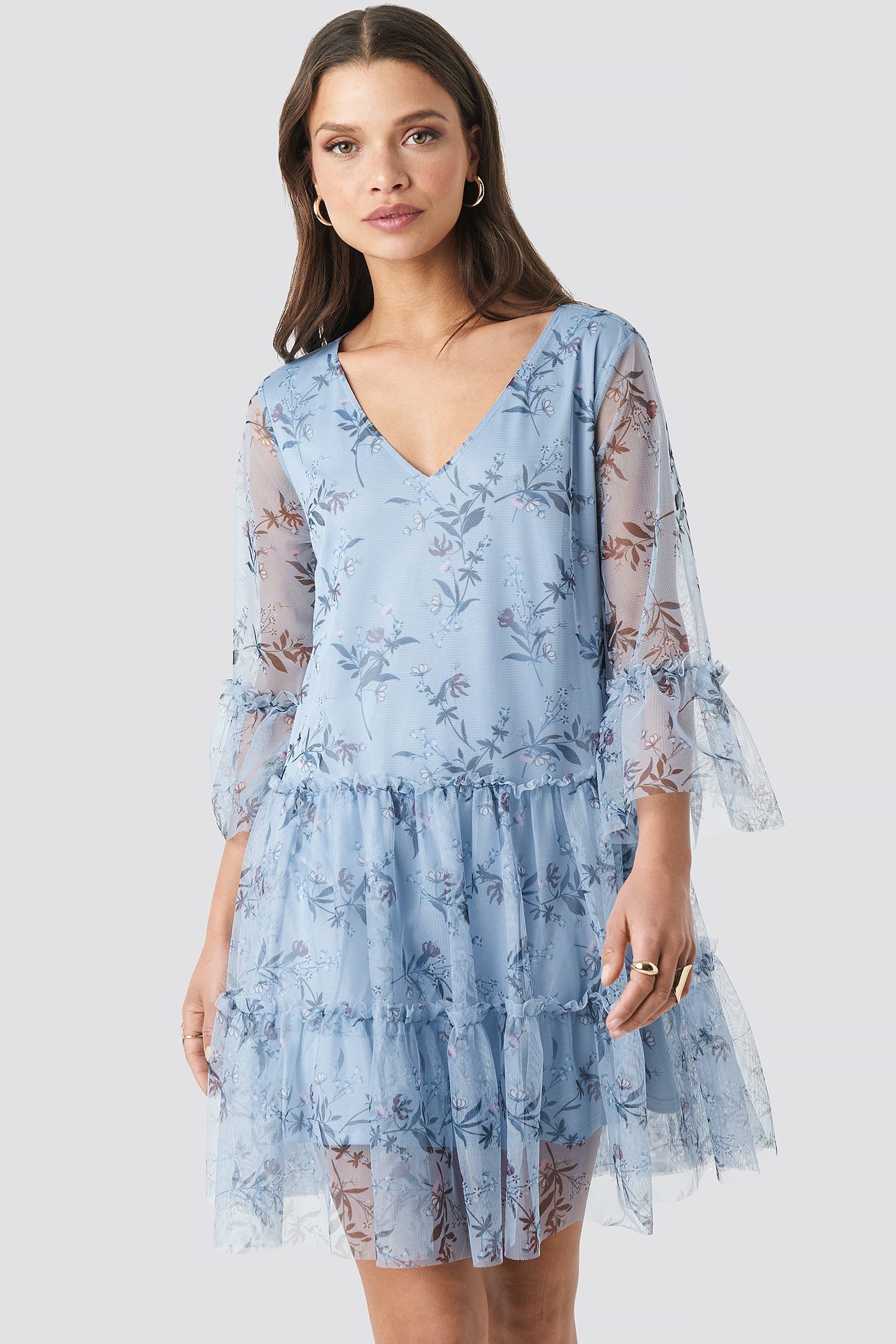 mesh mini dress