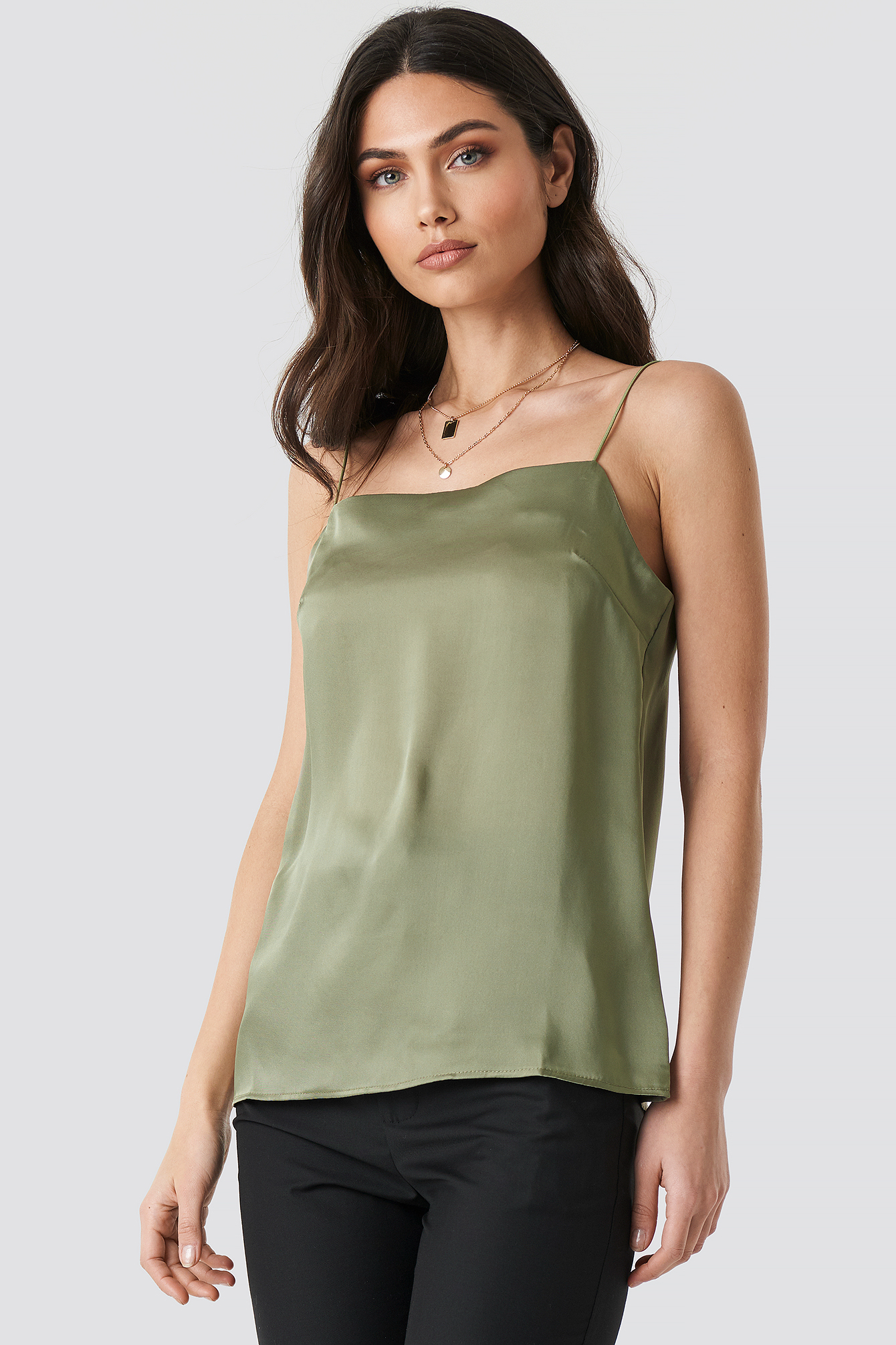 Satin Cami Top Green Na Kdlounge Com Satin Cami Top Green Na Kdlounge Com