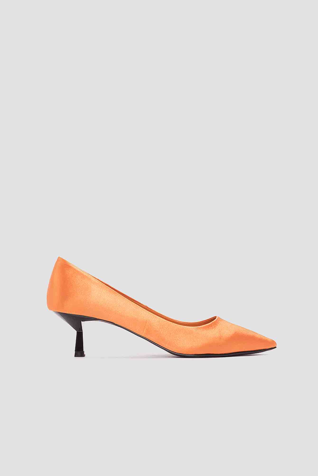 orange kitten heels