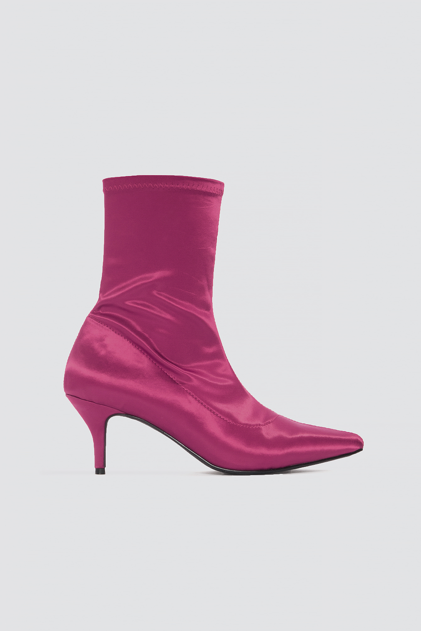 purple kitten heel boots