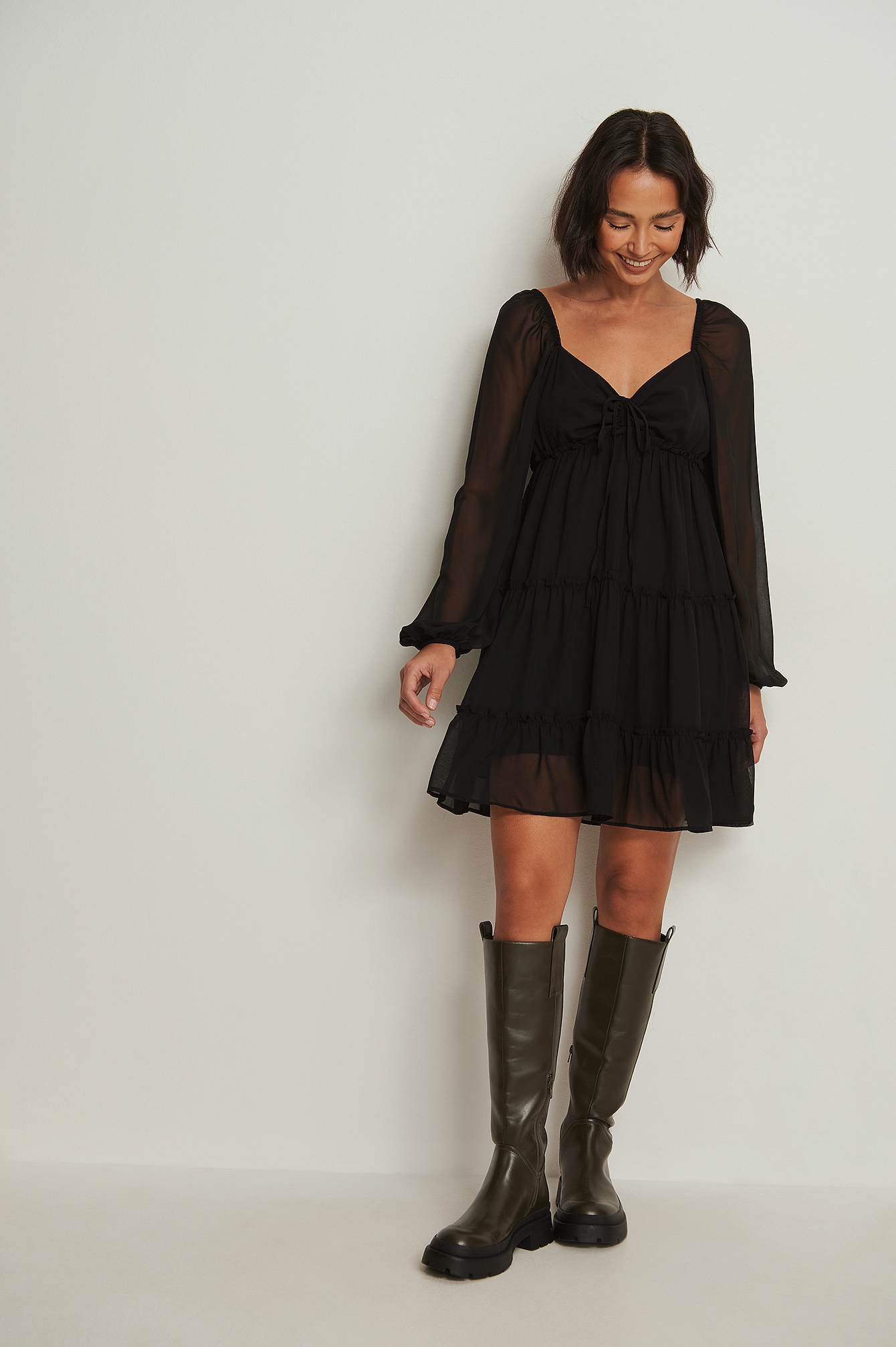 snow angel mini dress