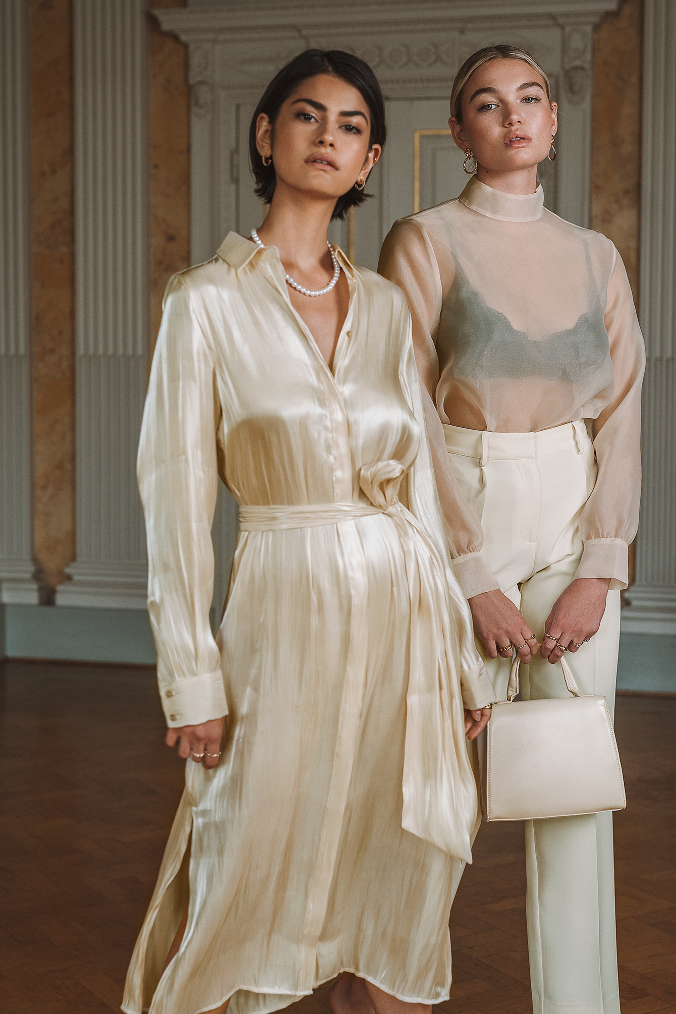 Shiny shirt dress Clearance