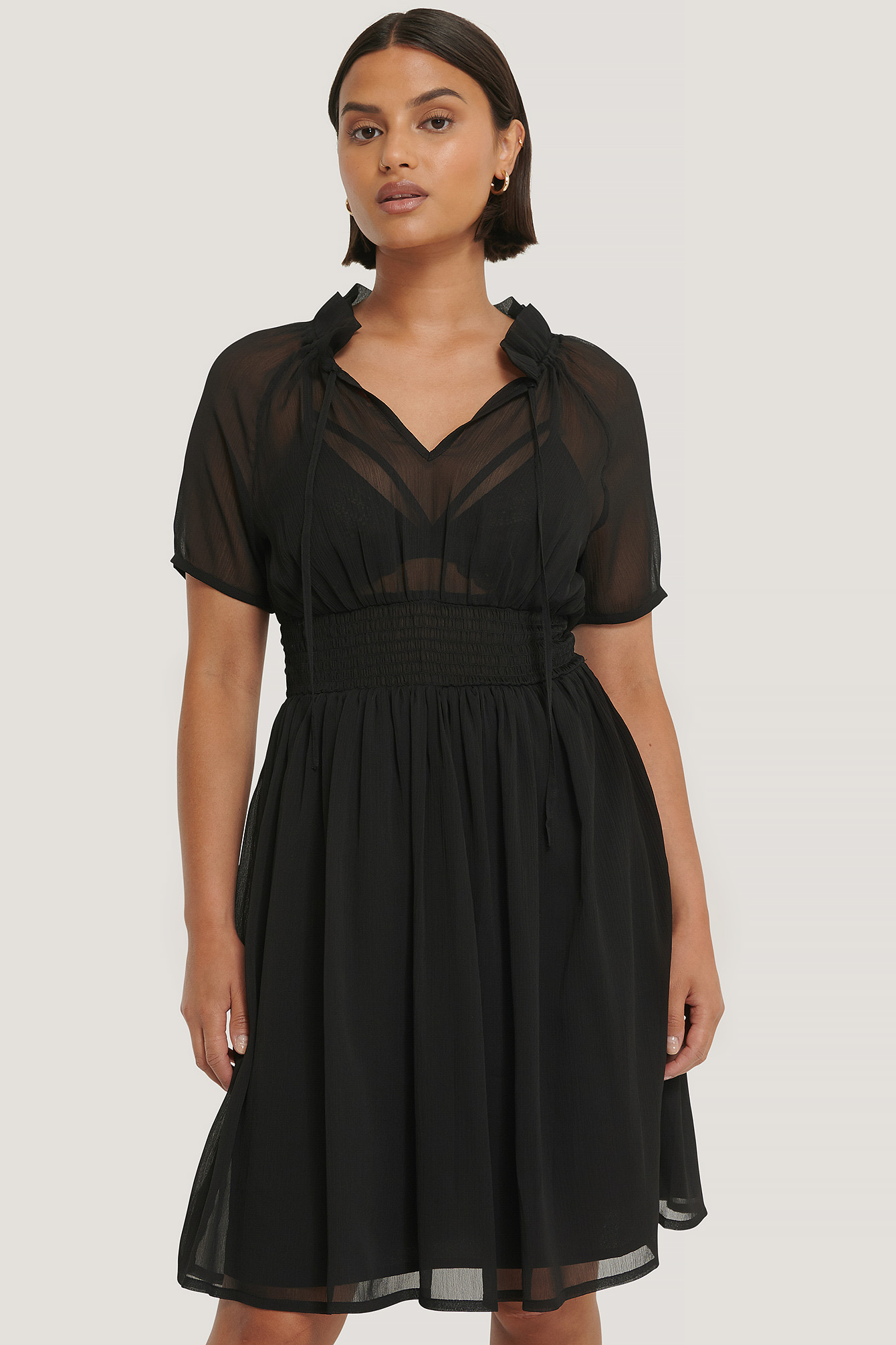smock waist dress