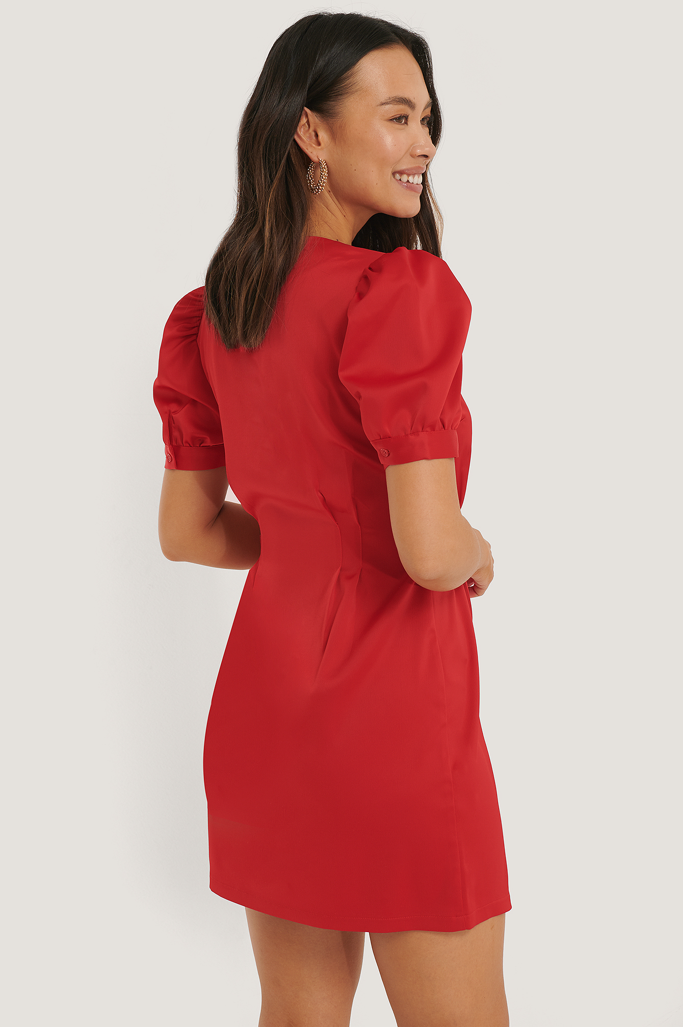 Short Puff Sleeve Mini Dress Red Na Kdlounge Com Short Puff Sleeve Mini Dress Red Na Kdlounge Com