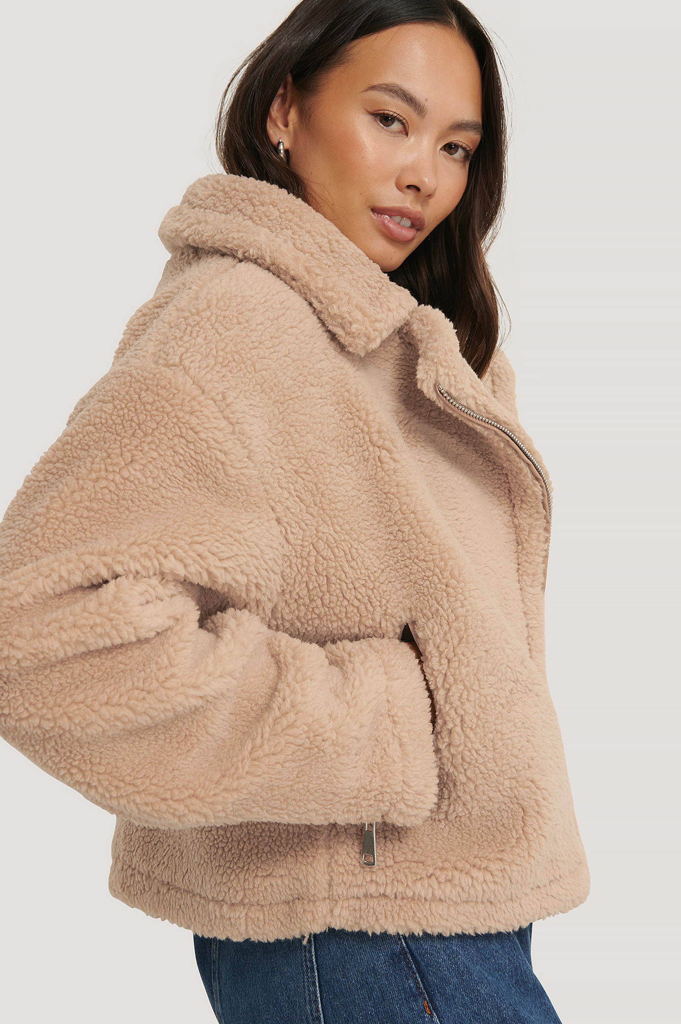 TIFENNY Plush Cardigan for Womens Winter Fluffy Coat Fleece Fur Jacket Outerwear Hoodies Wrap Tops 