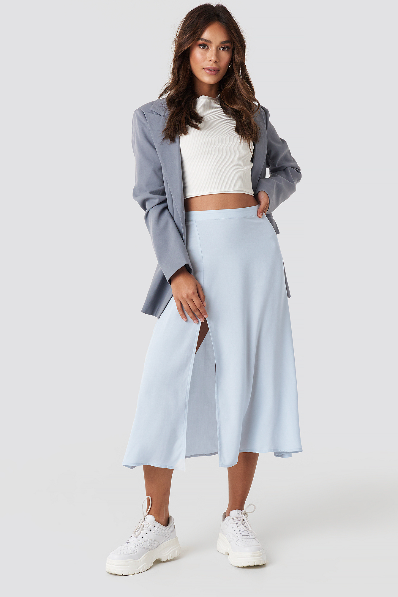 side split midi