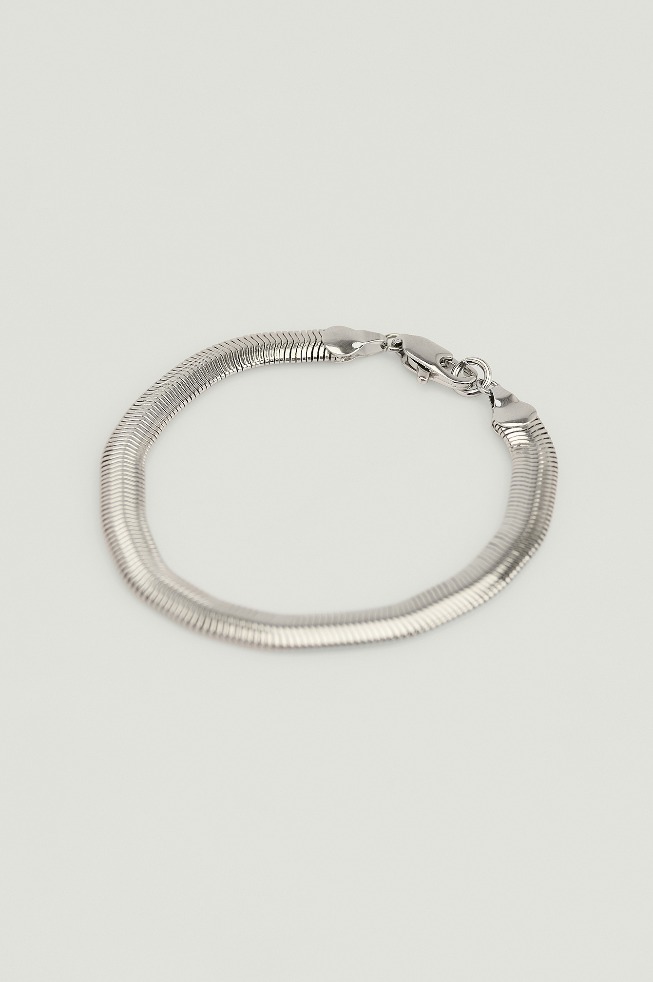 Silver Recycled Snake Chain Silver Plated Bracelet
