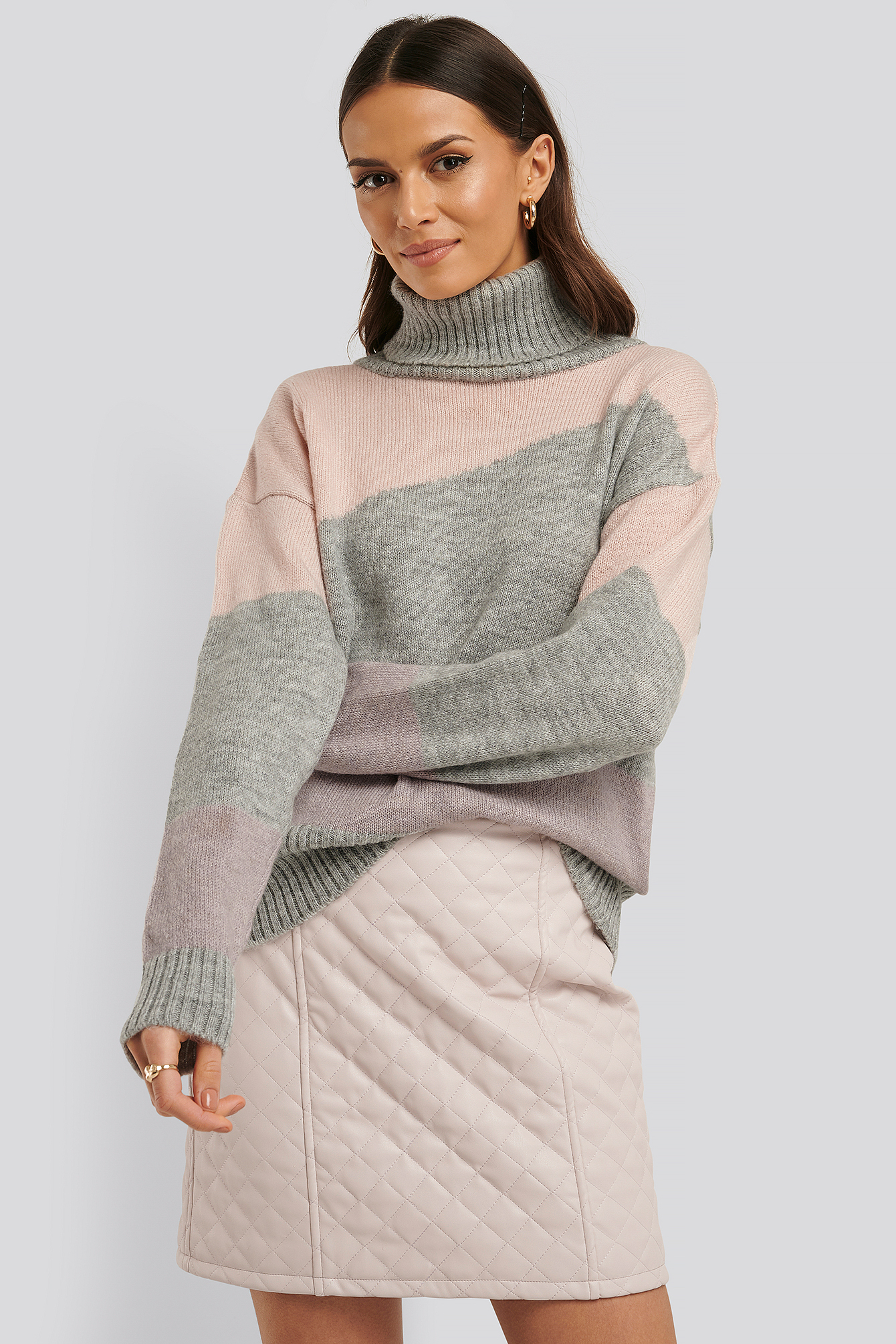 chunky polo neck jumper