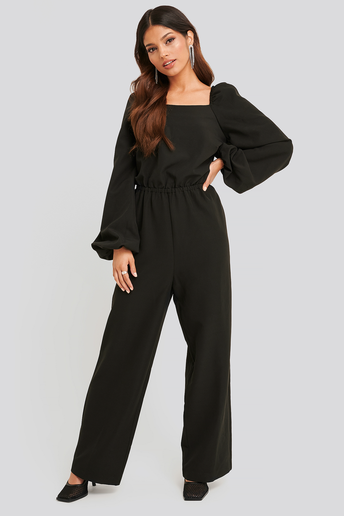 Square Neck Open Back Jumpsuit Black Na Kdlounge Com Square Neck Open Back Jumpsuit Black Na Kdlounge Com