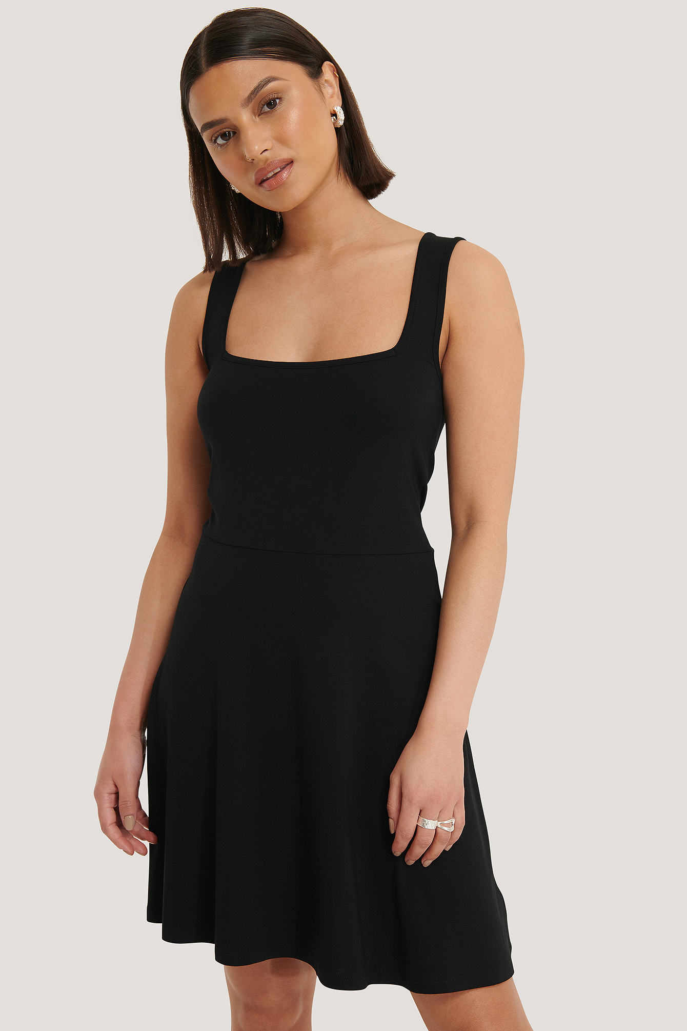 black square dress