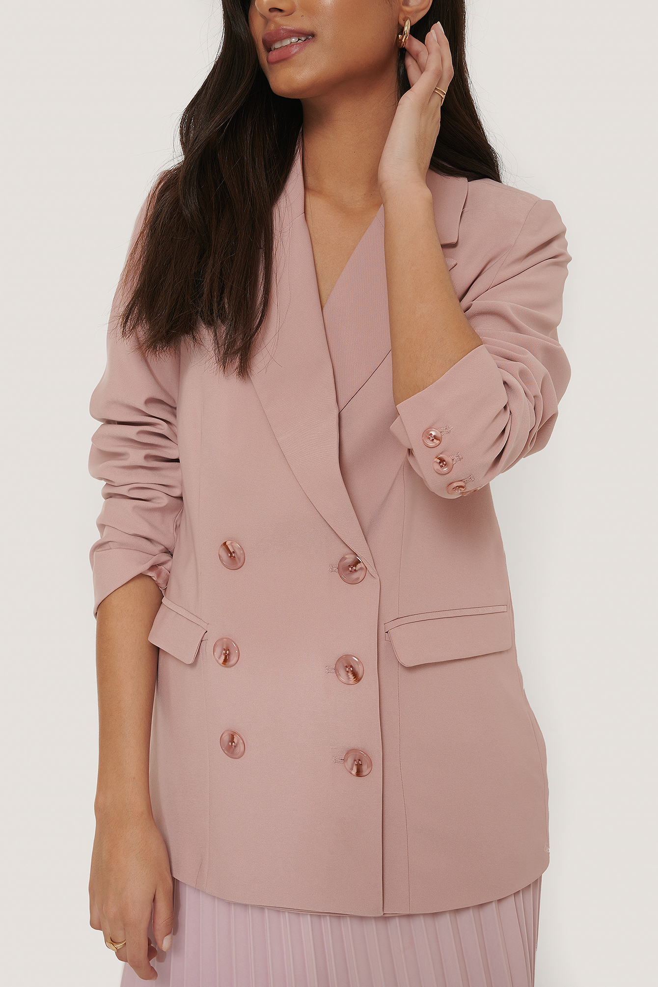 blazer dusty pink