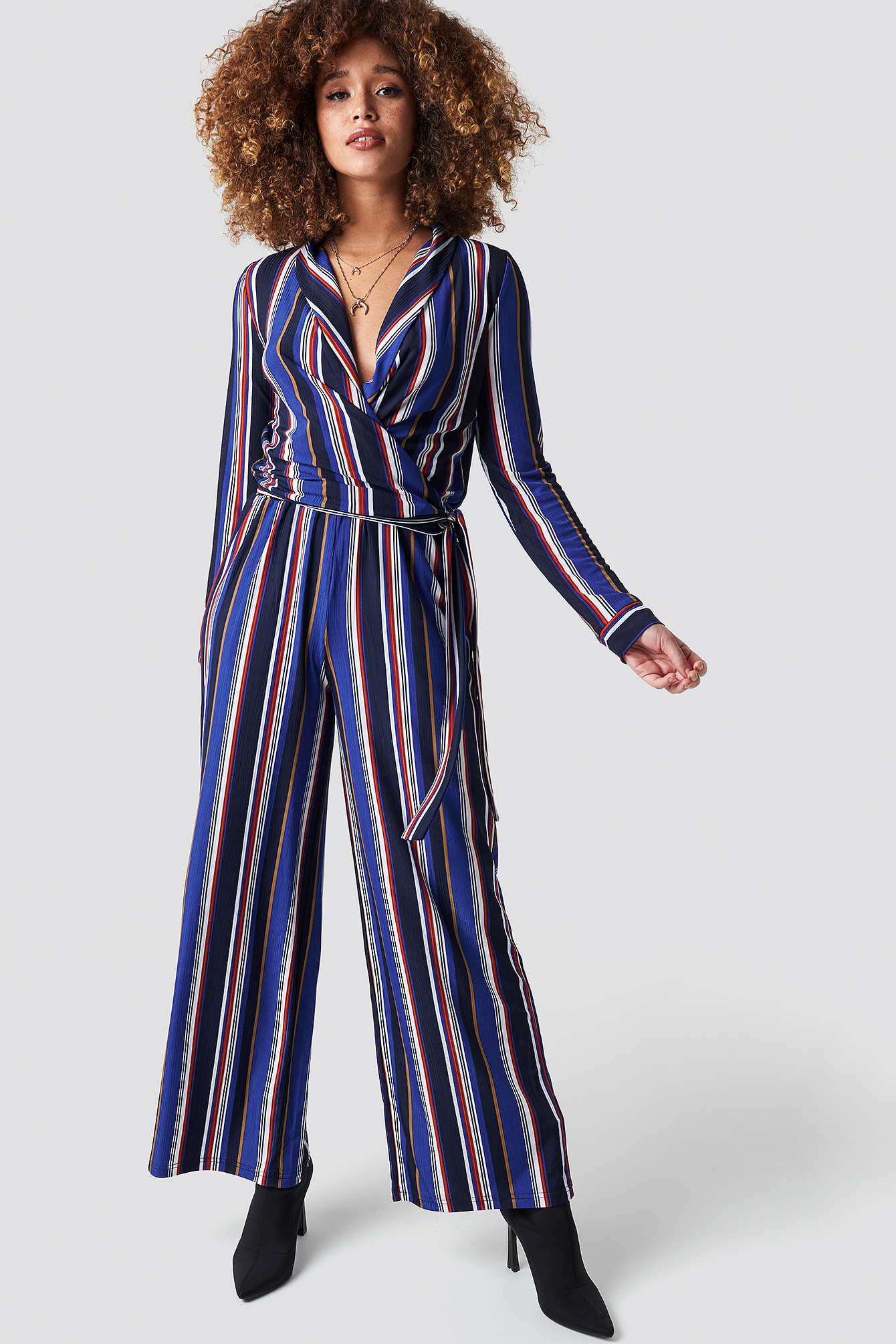 flared pants striped