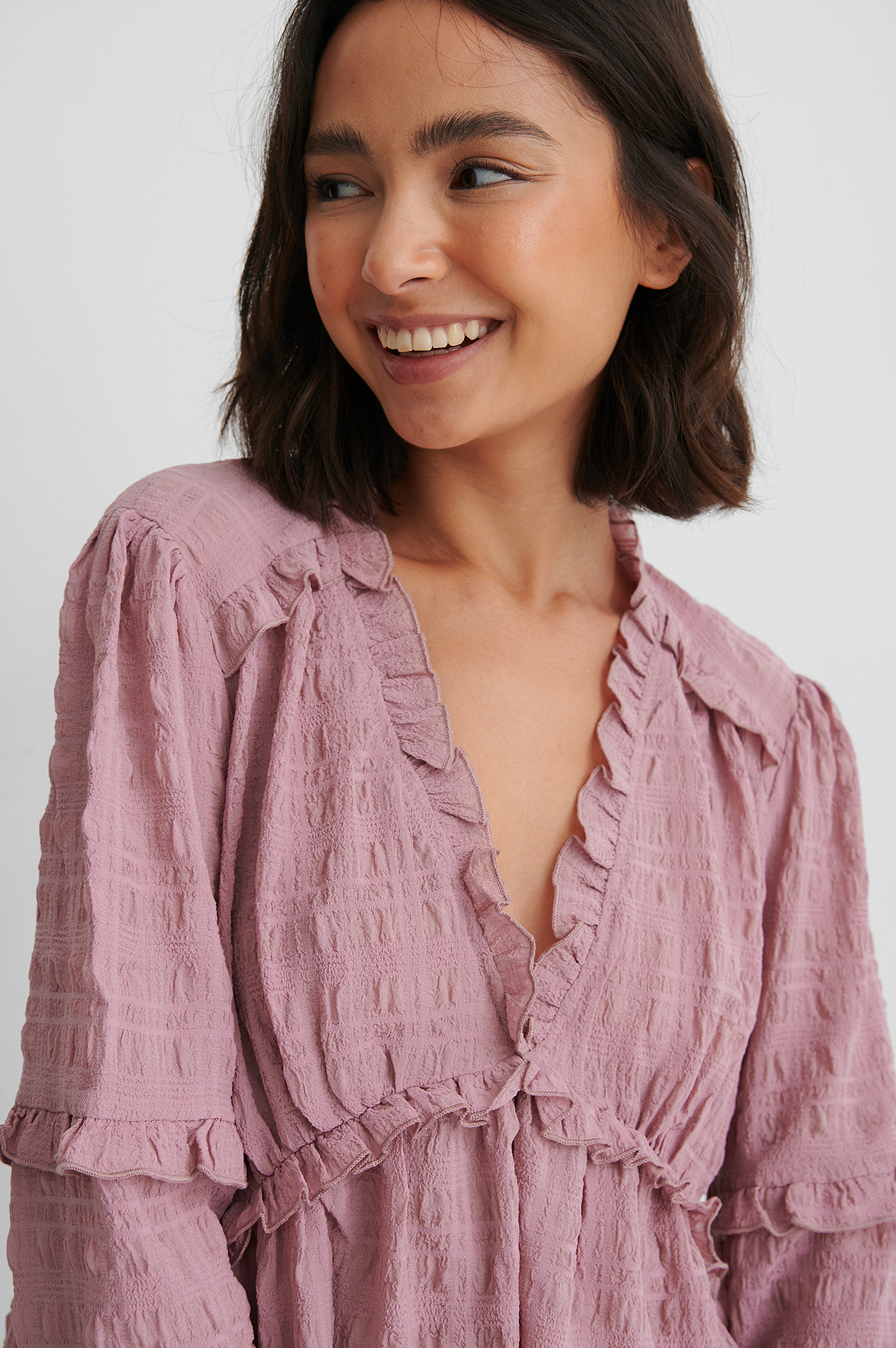 structured frill blouse nakd