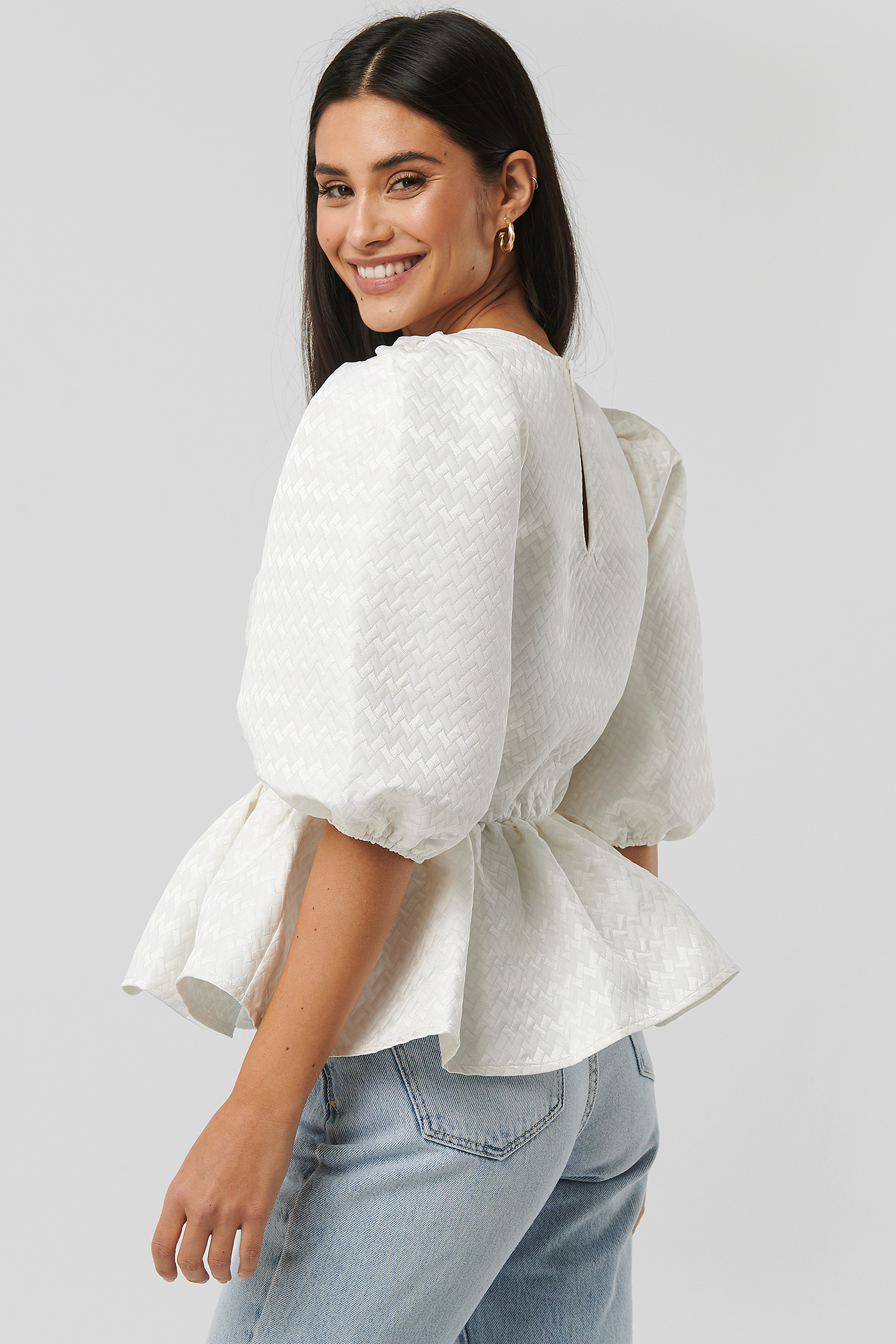 structured frill blouse nakd