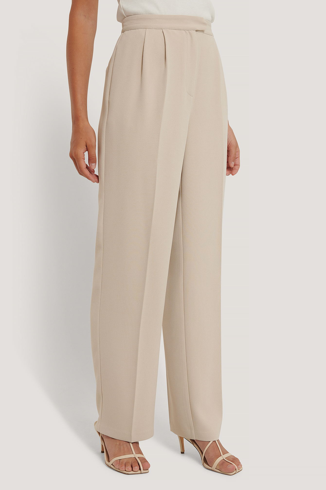 Off White Tailored Wide Leg Trousers