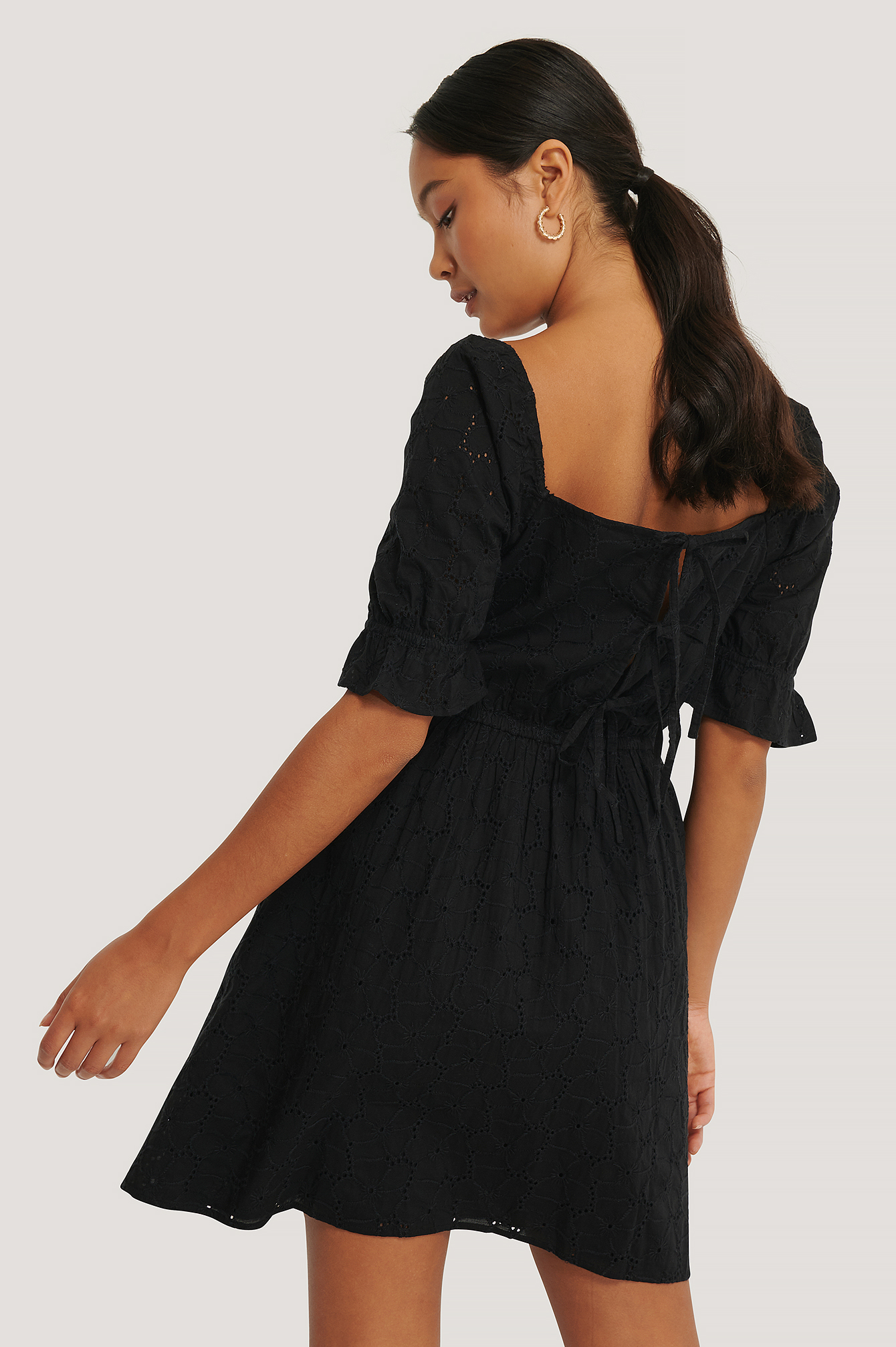 black and grey striped dress
