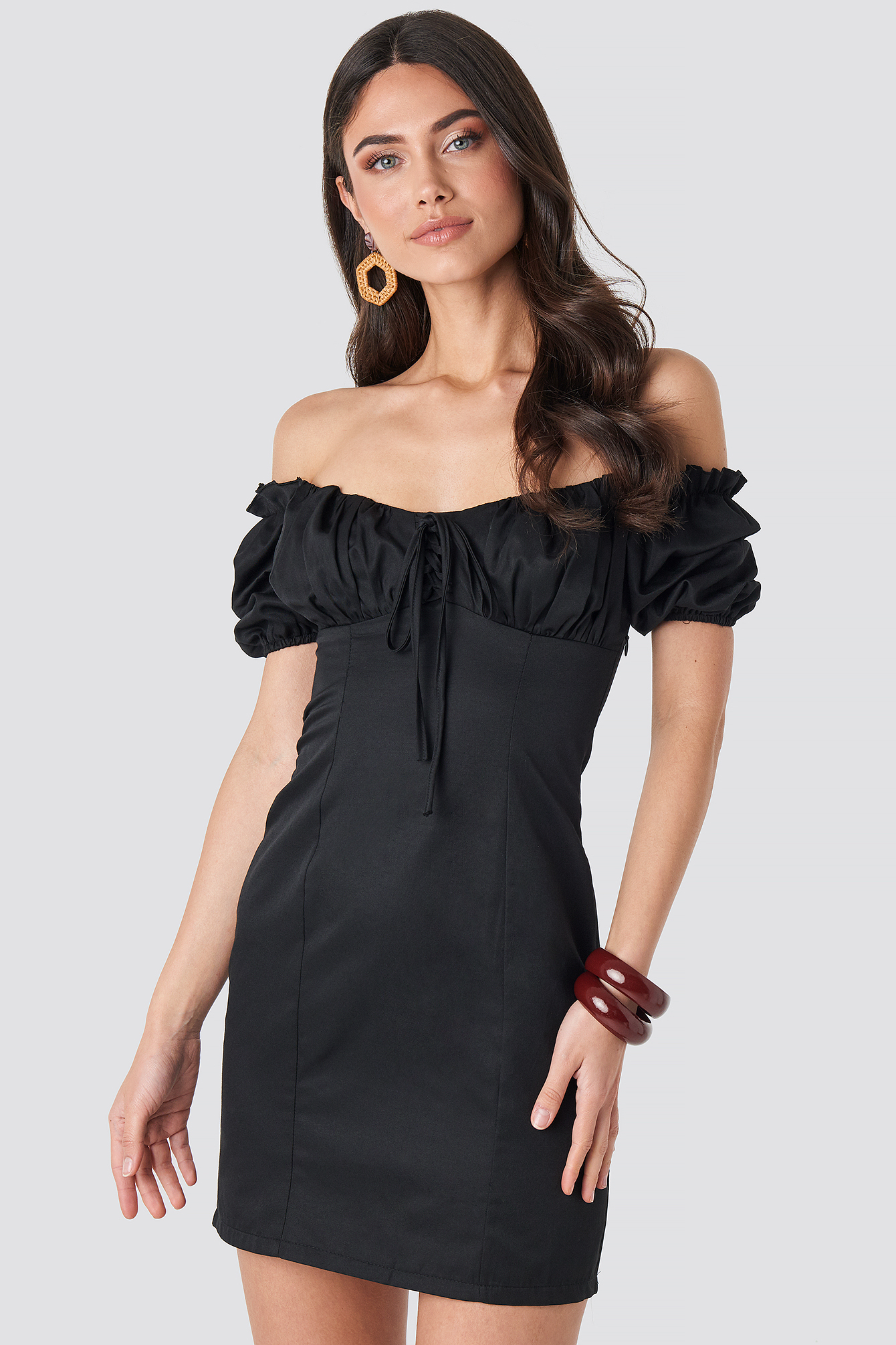 plain red bodycon dress