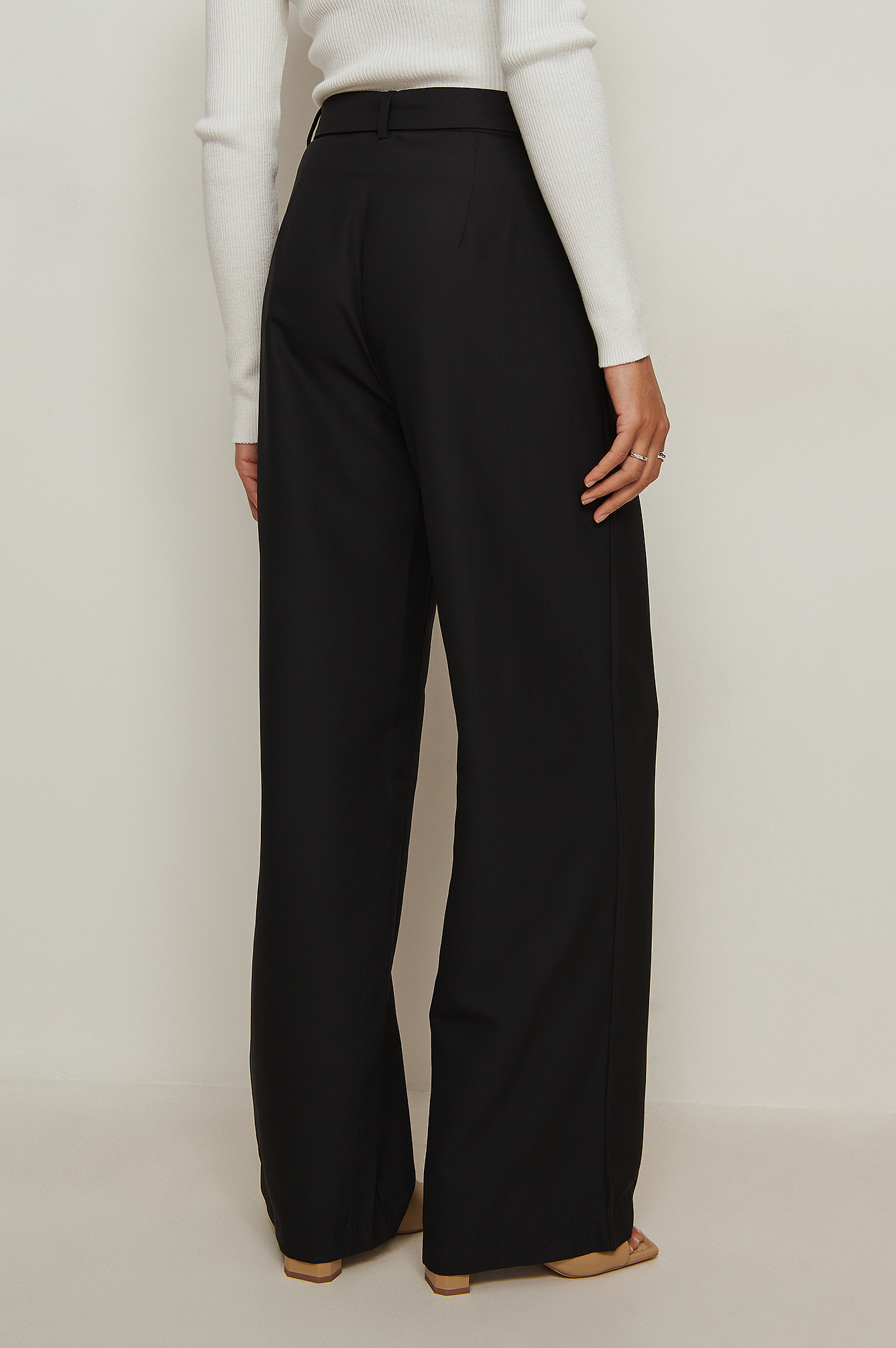black flowy pants