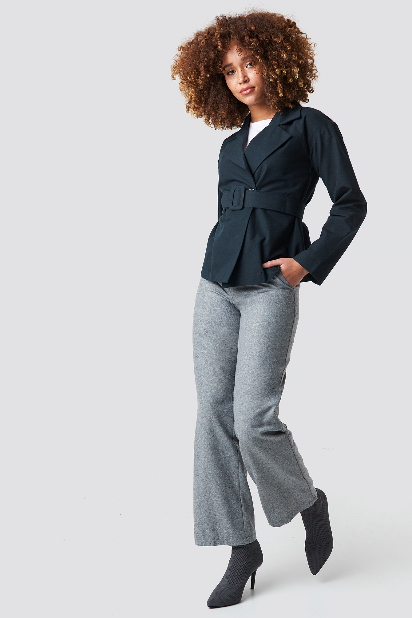 oversized navy blazer