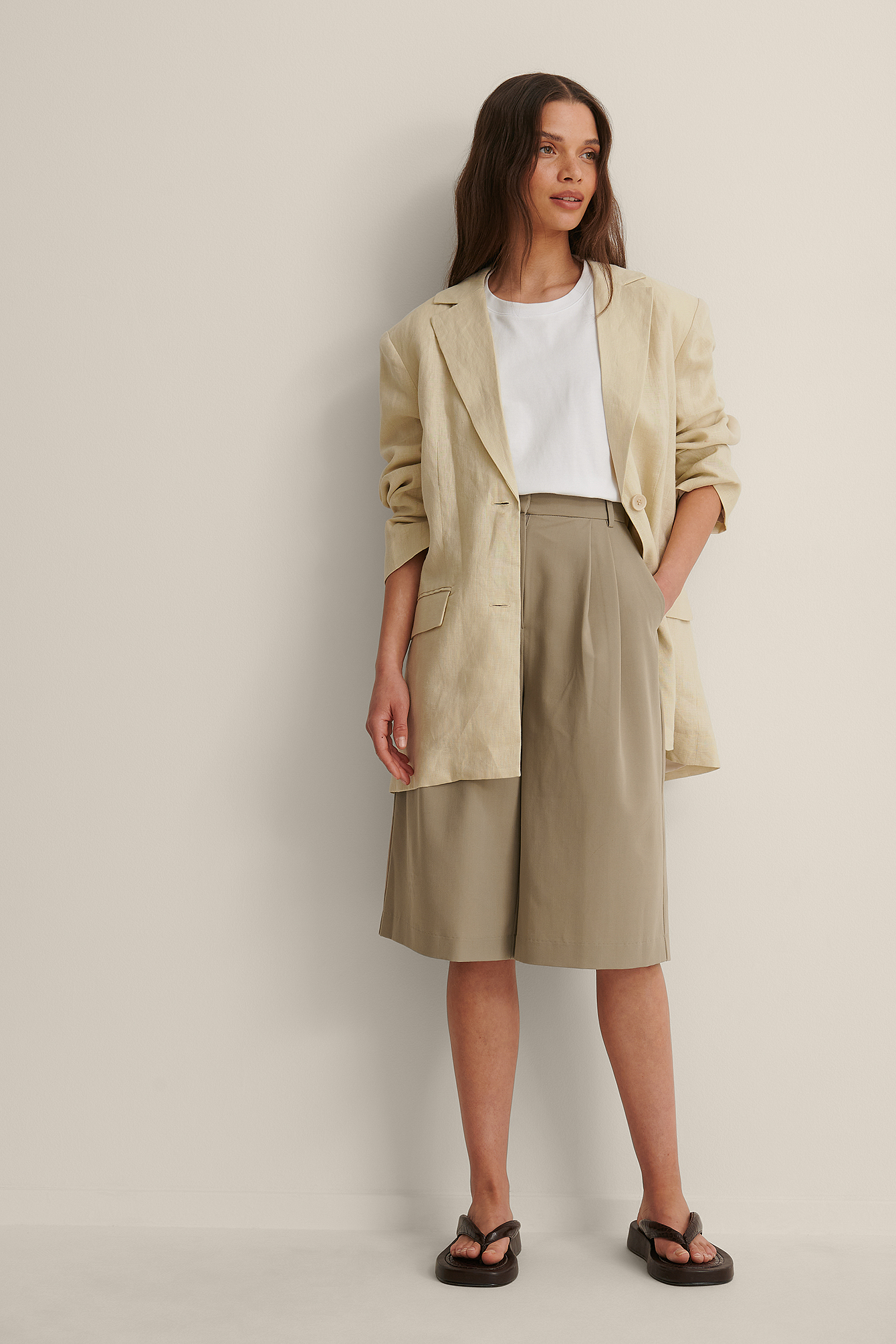 ladies wide leg culottes