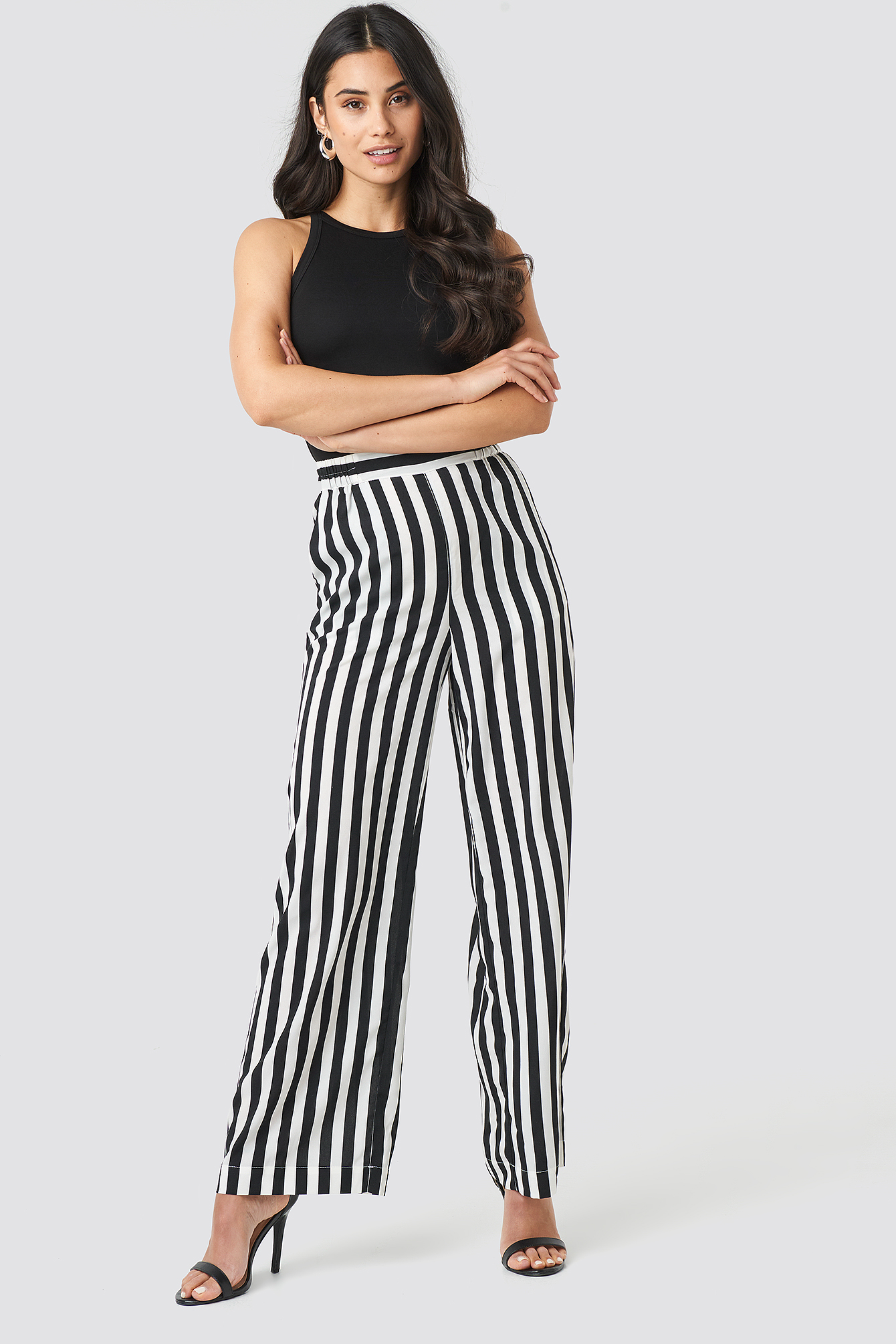 Wide Striped Pants Multicolor