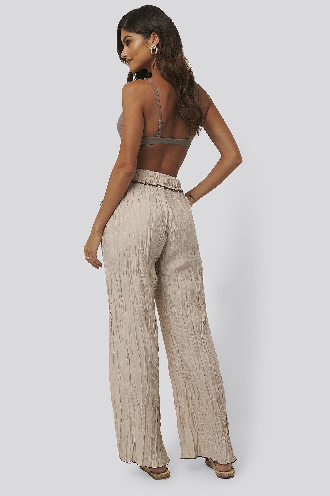 Wrinkle Effect Pants Beige Na Kdlounge Com Wrinkle Effect Pants Beige Na Kdlounge Com