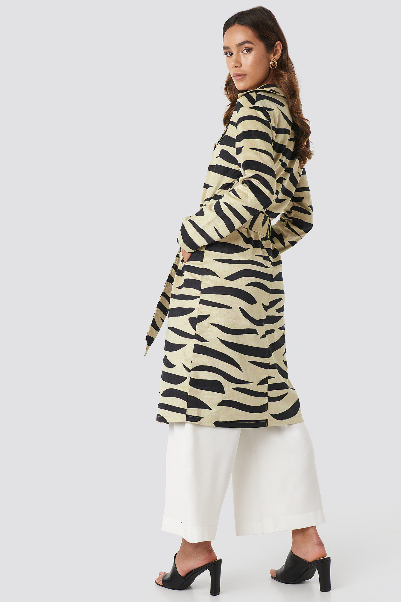 zebra print coat