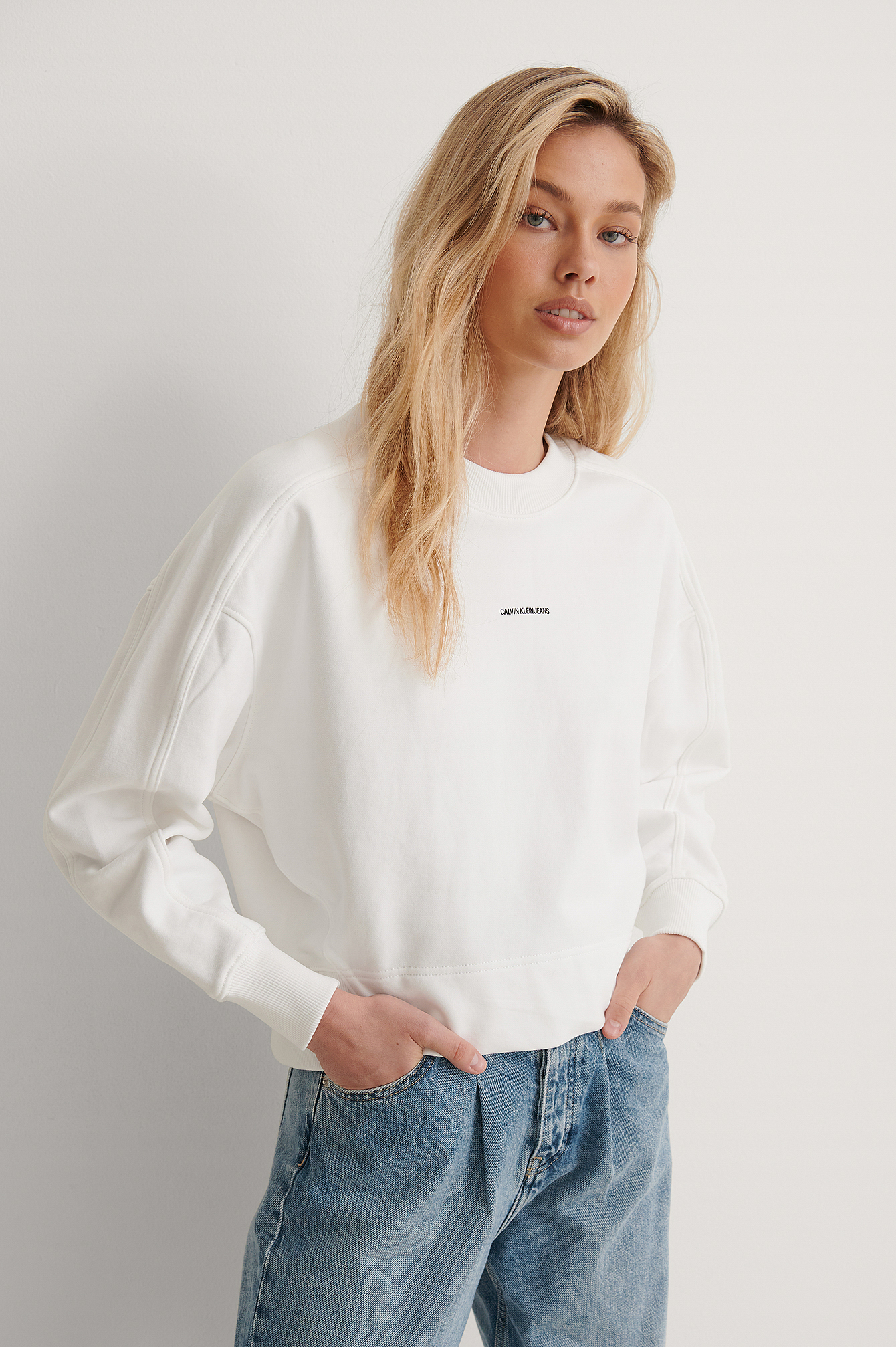 bright white sweater