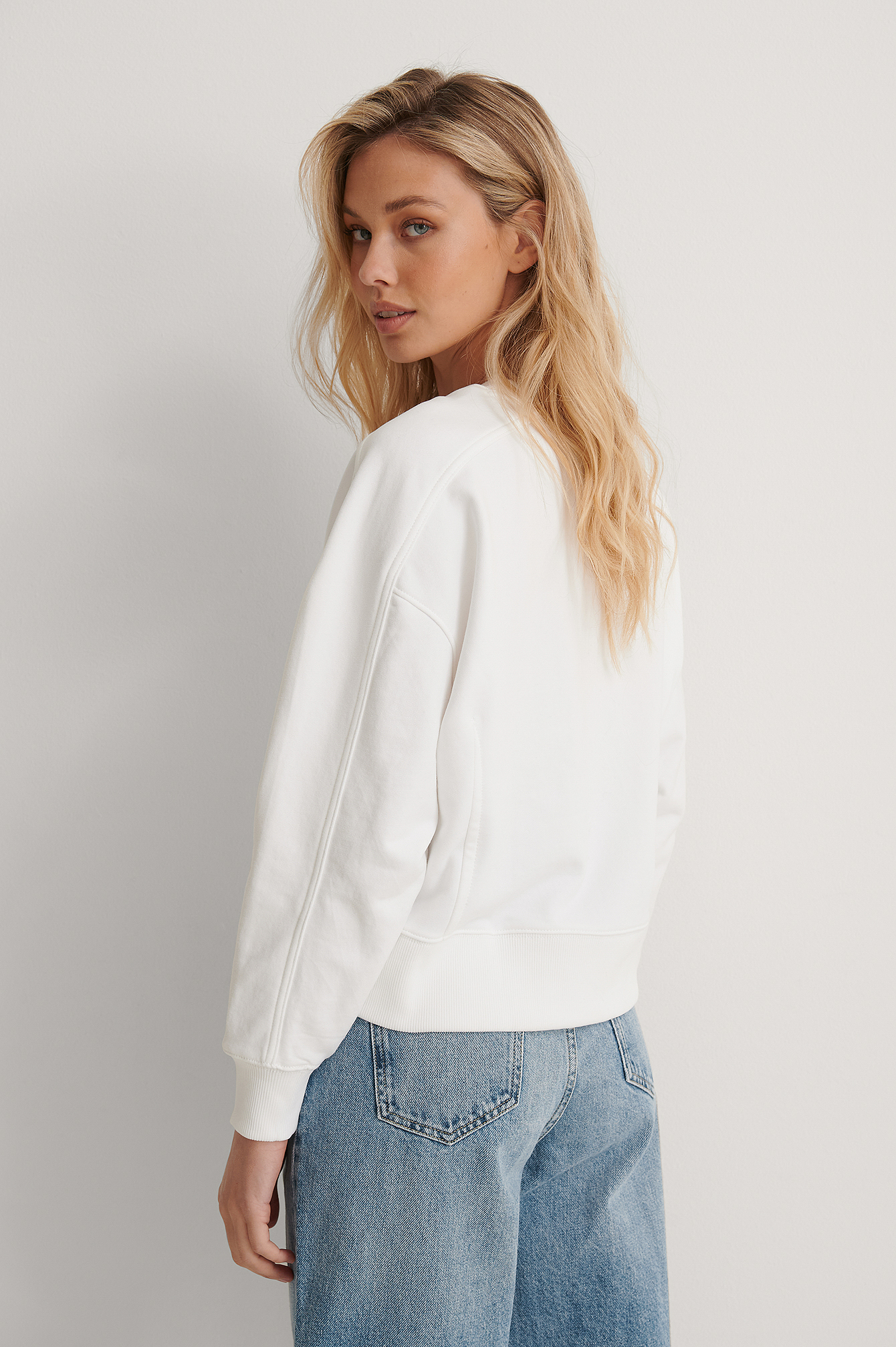 bright white sweater