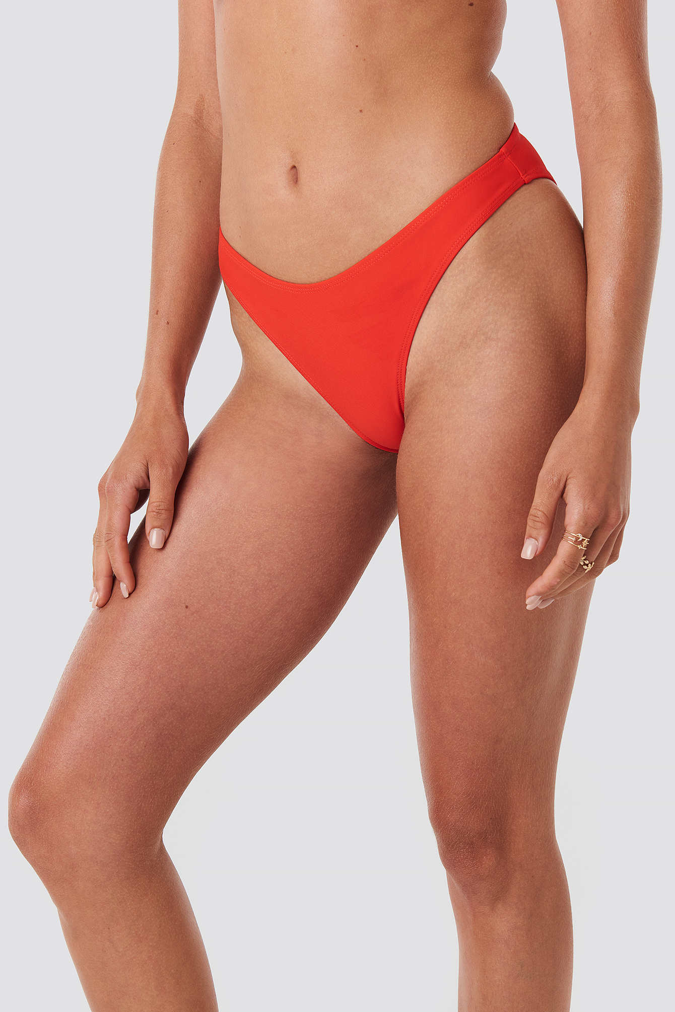 Red Basic Bikini Bottom
