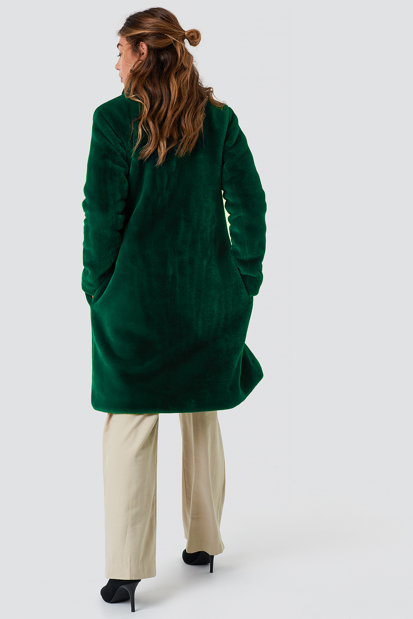 emerald teddy coat