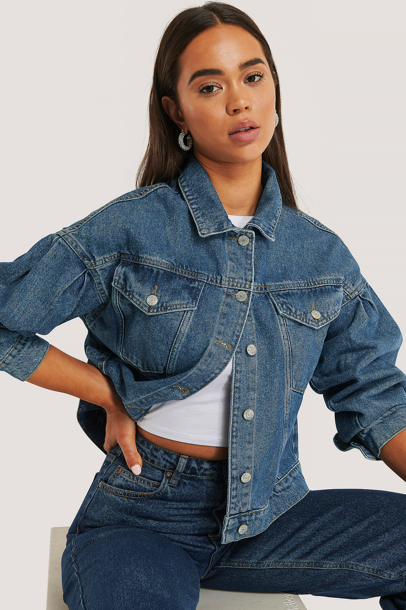 topshop diamante denim jacket