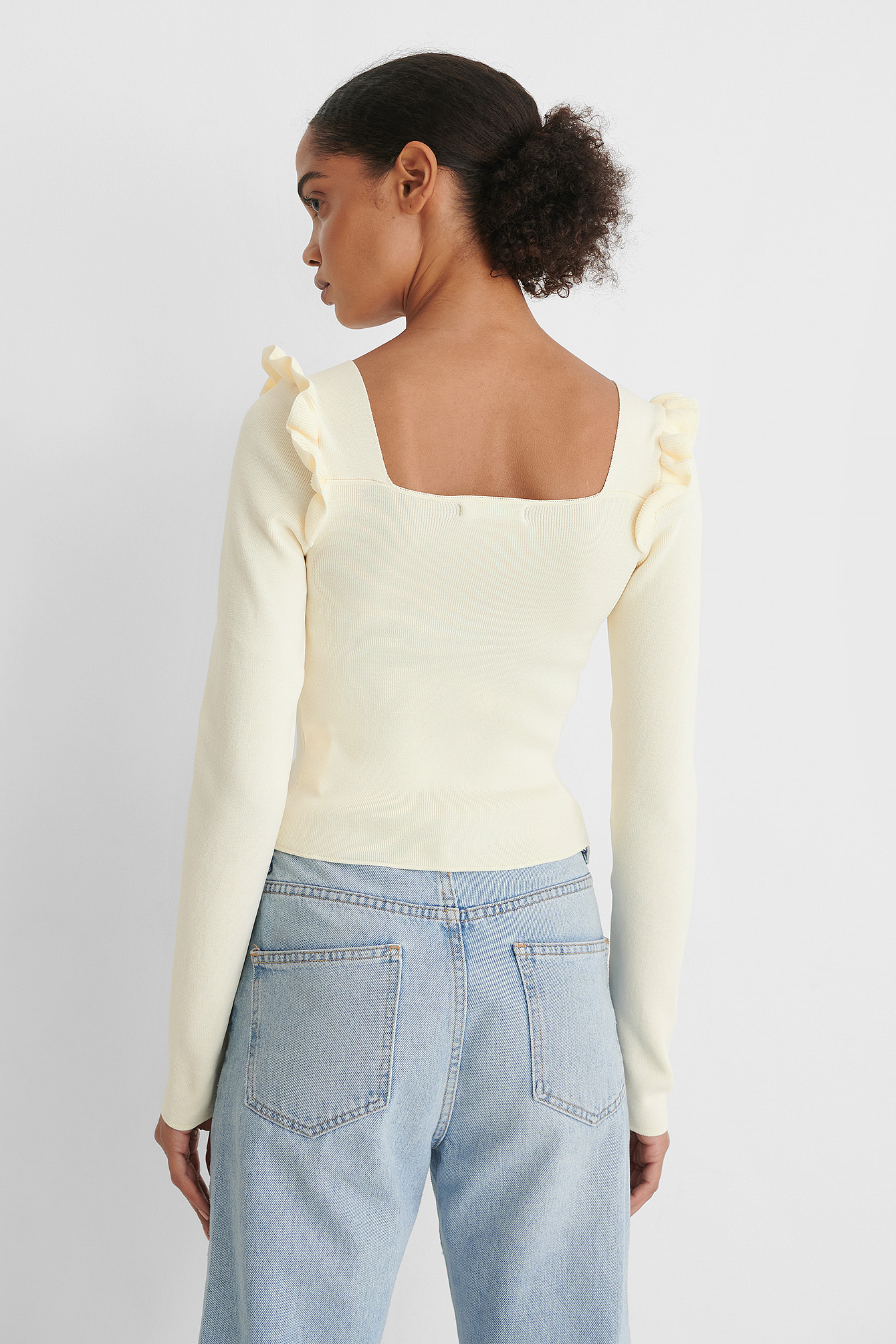 frill shoulder top